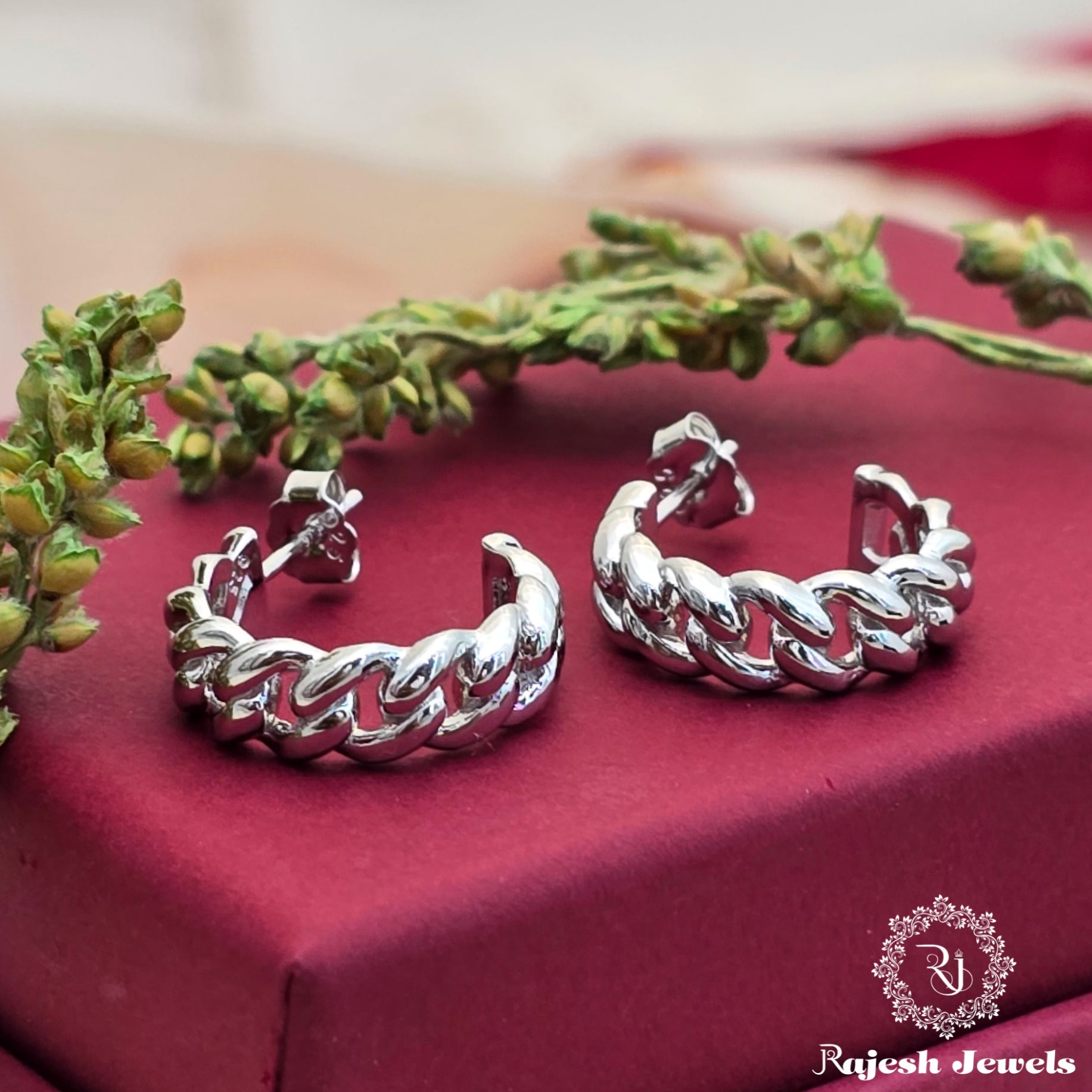 Cuban Half Ring Bali Earrings