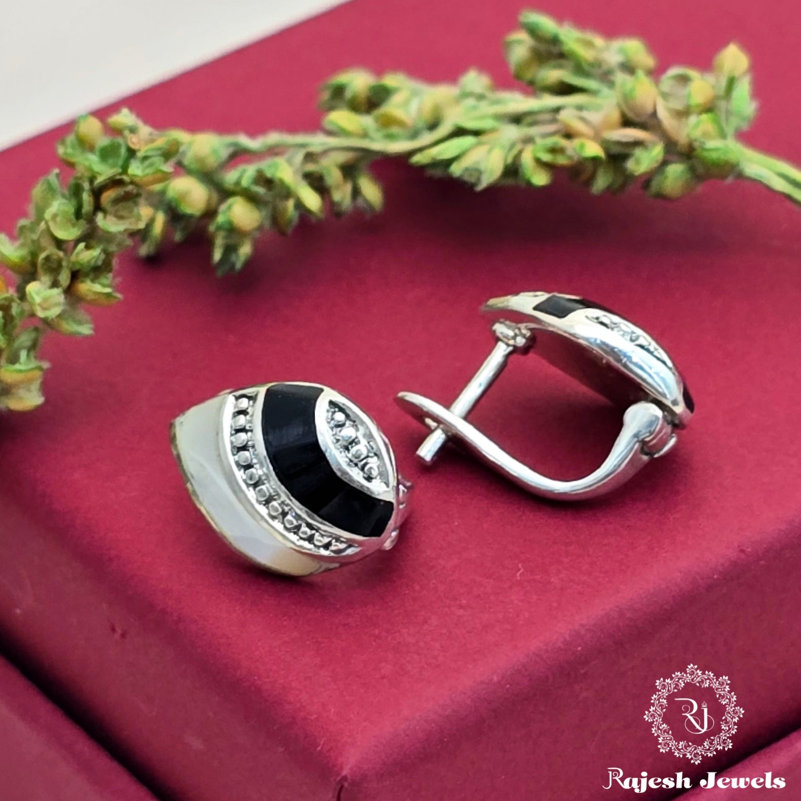 Elegant Marcasite Teardrop Bali Earrings