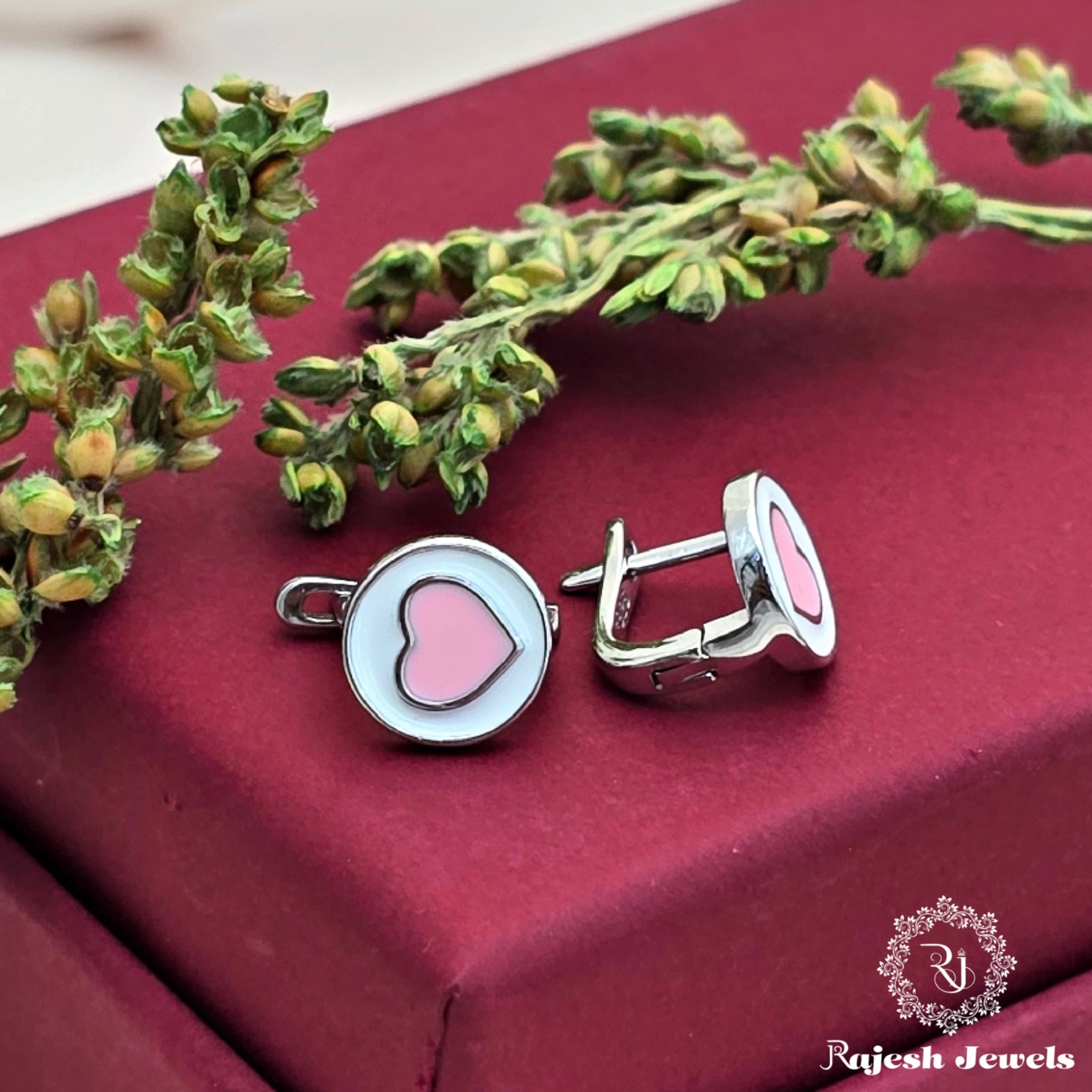 Fabulous Heart Cz Bali Earrings