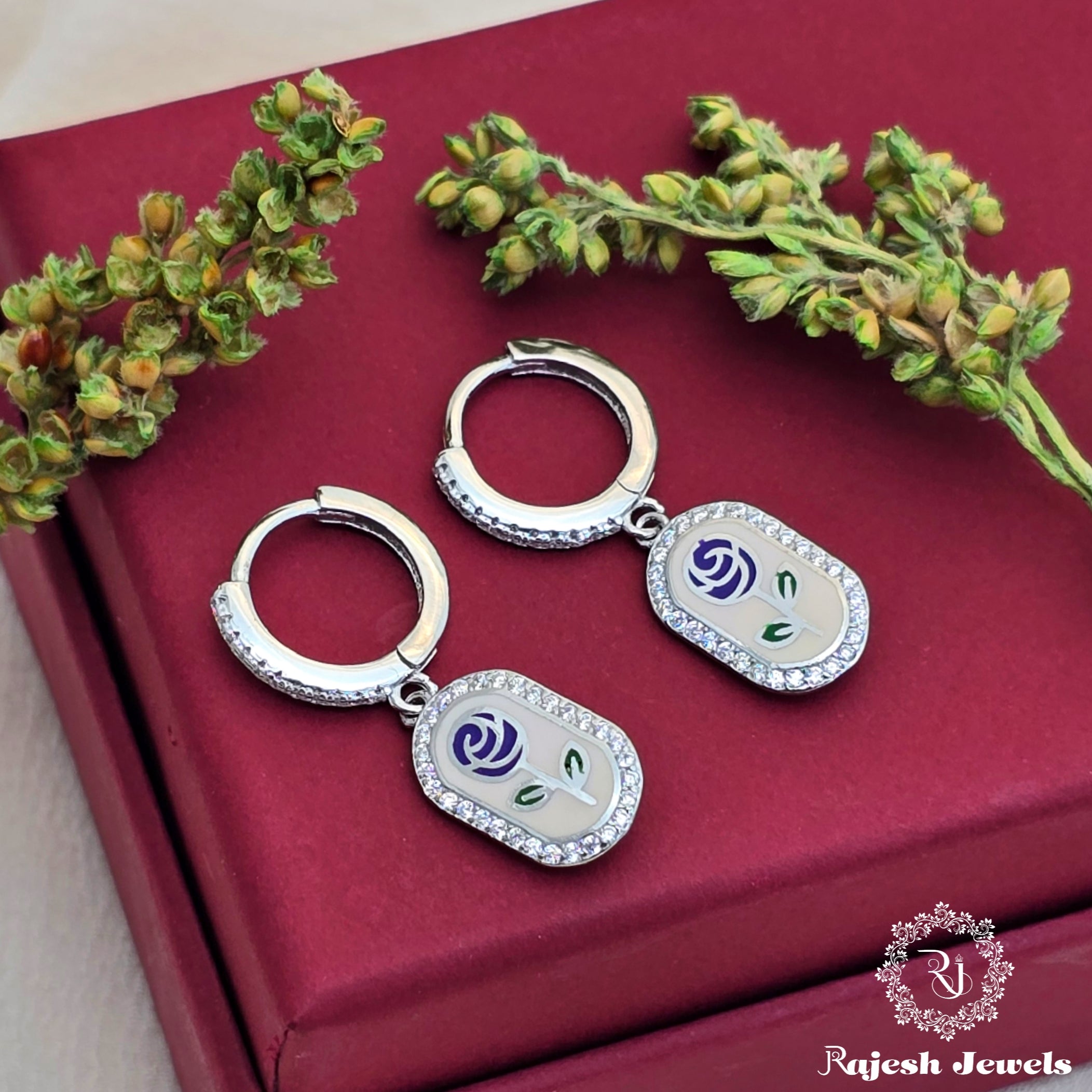 Dazzling Cz Bali Earrings
