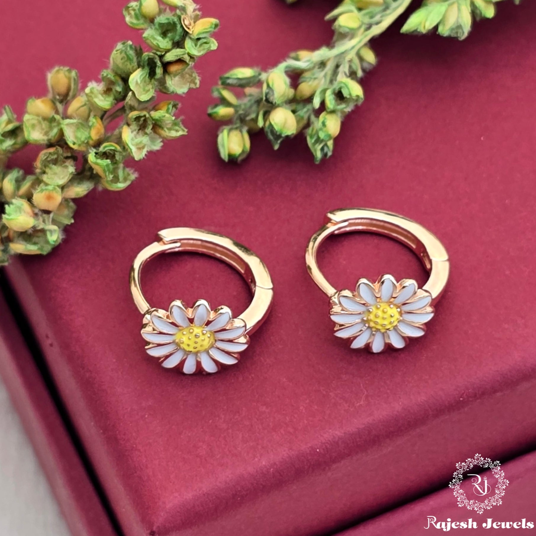 Daisy Rosegold Bali Earrings