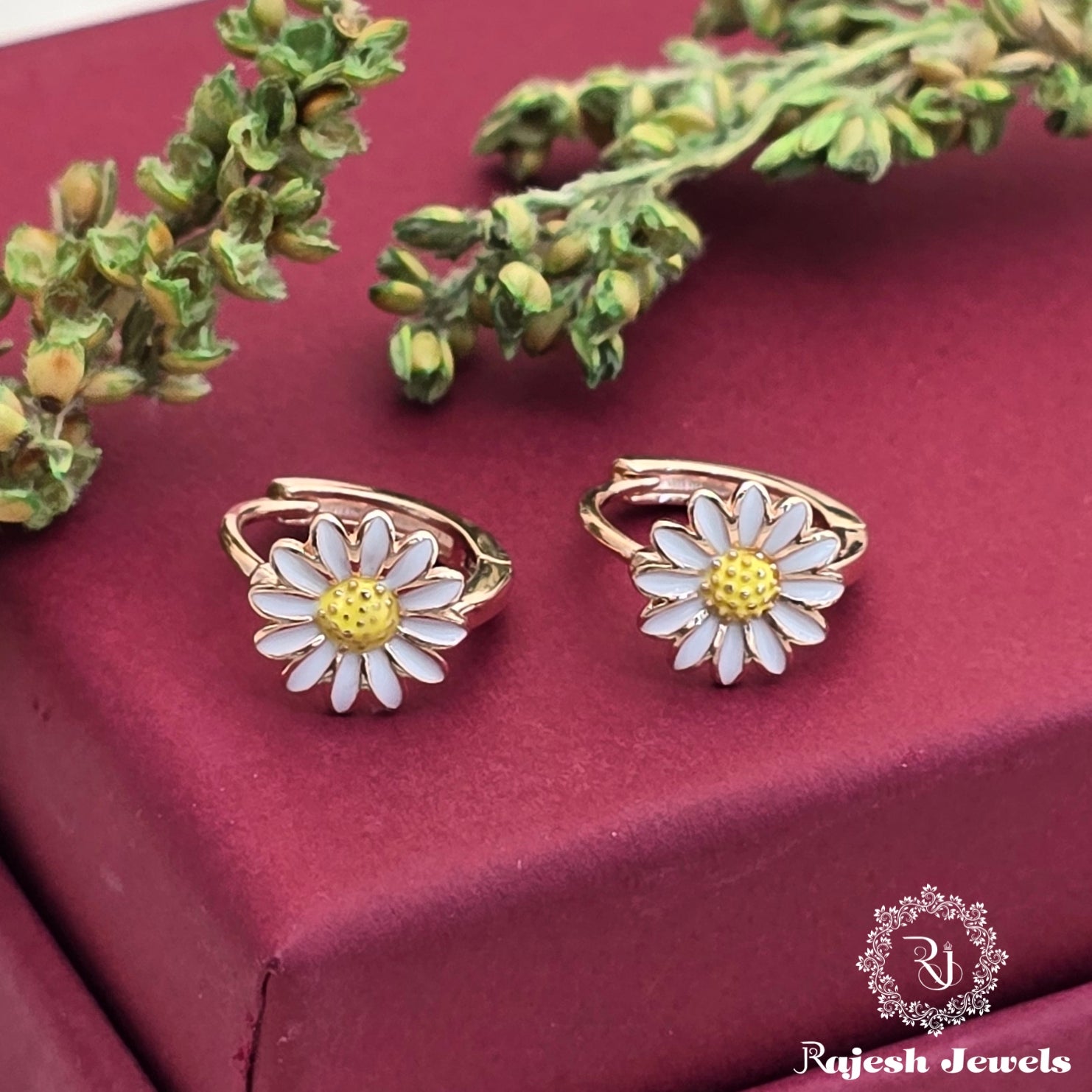 Daisy Rosegold Bali Earrings