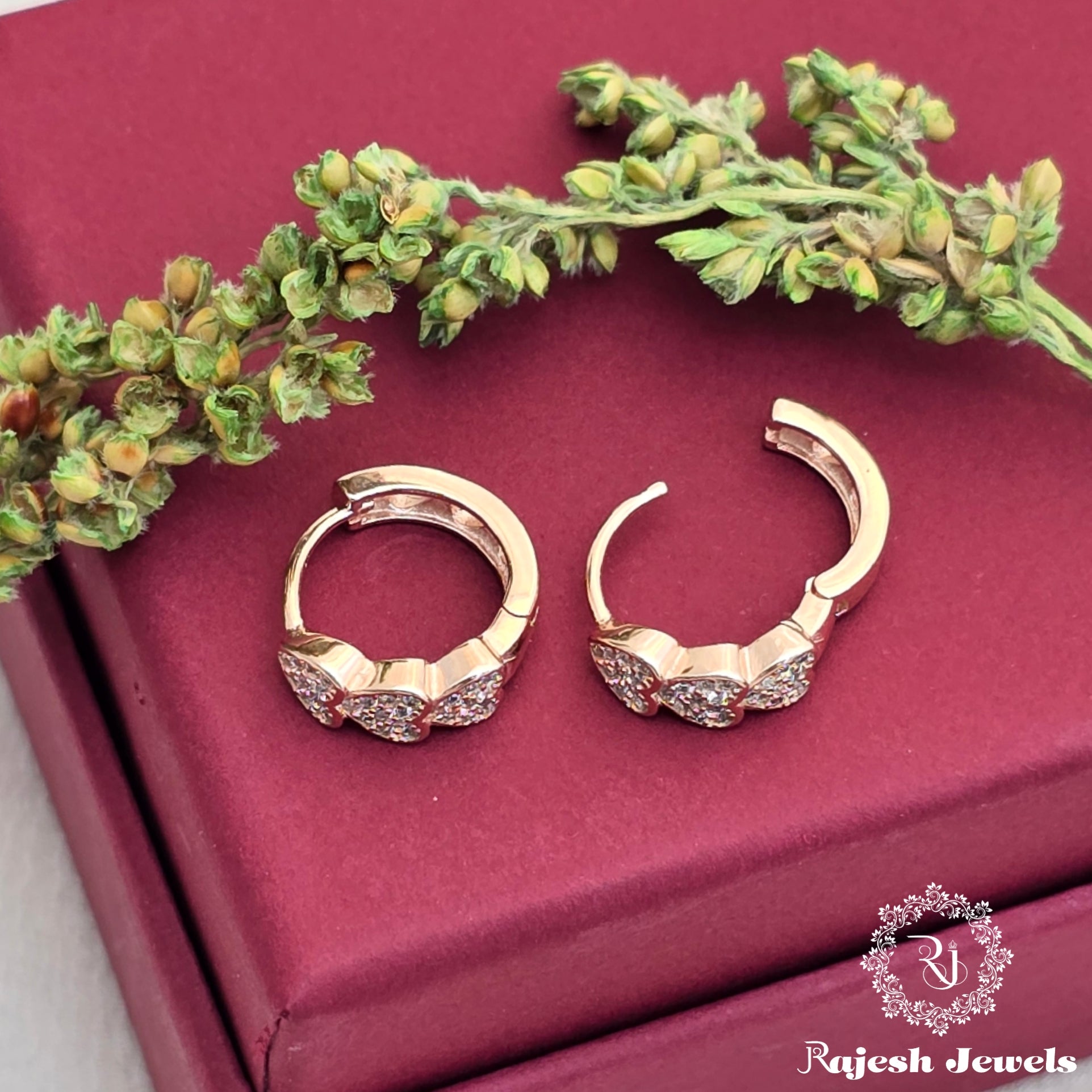 Elegant Rosegold Bali Earrings
