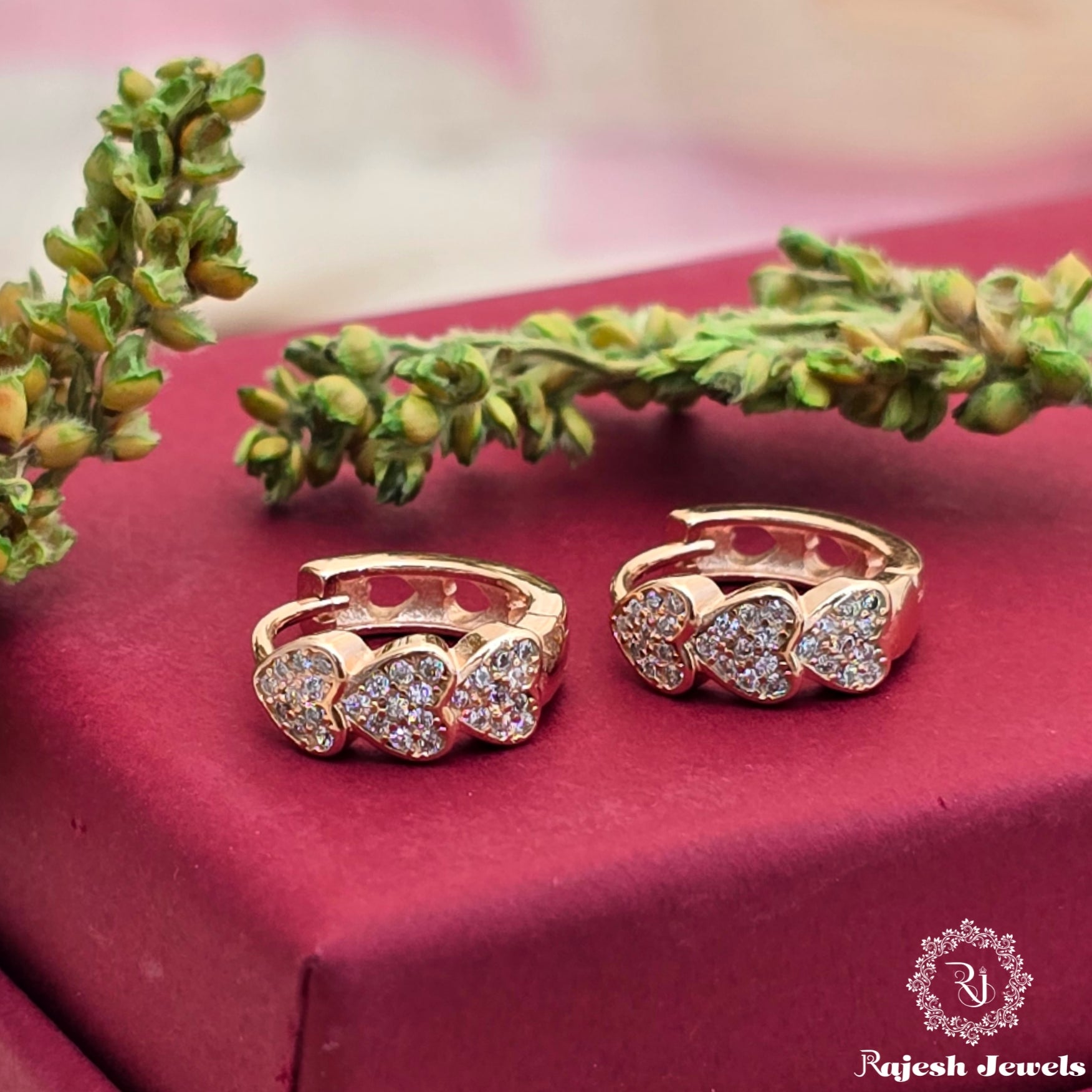 Elegant Rosegold Bali Earrings