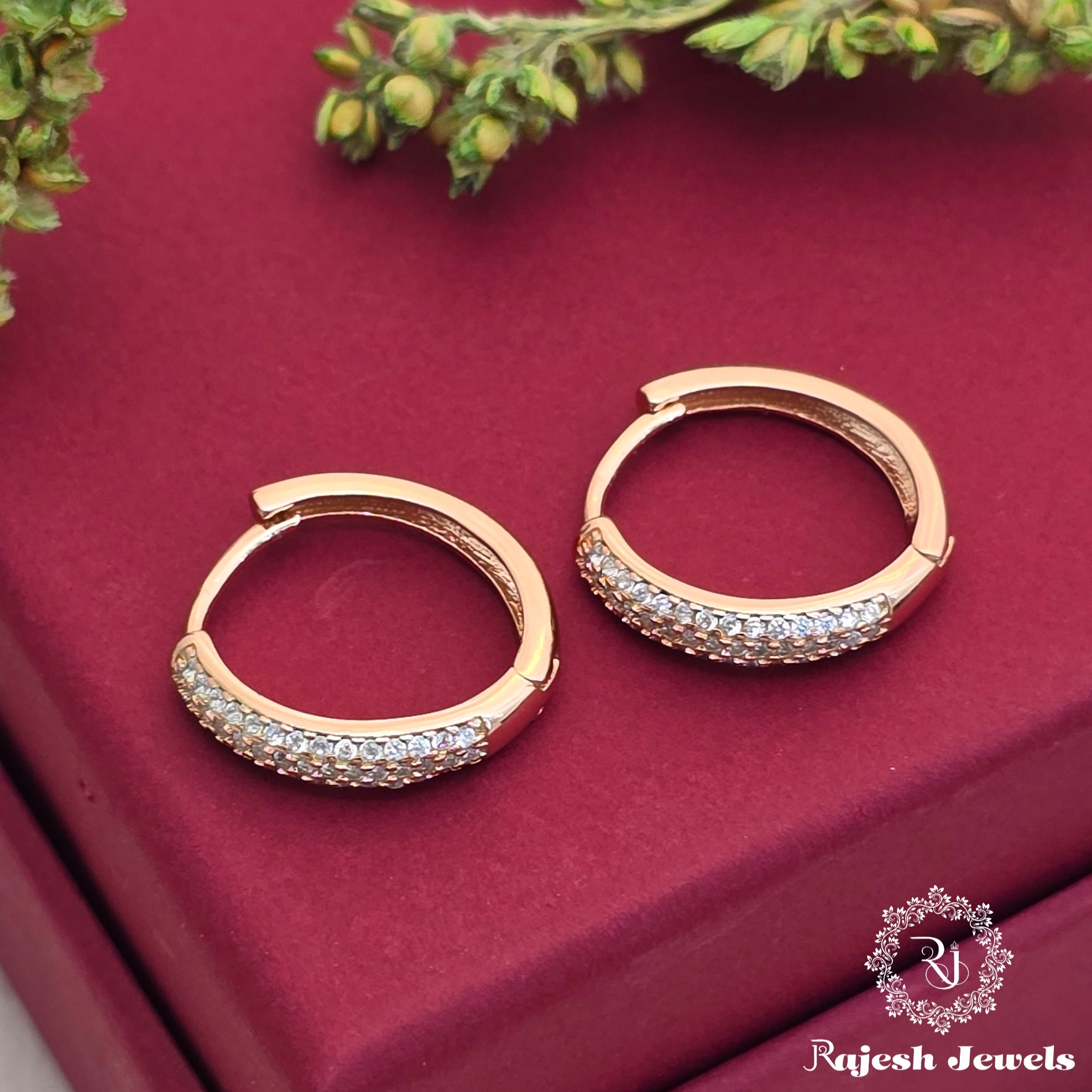 Stylish Rosegold Bali Earrings