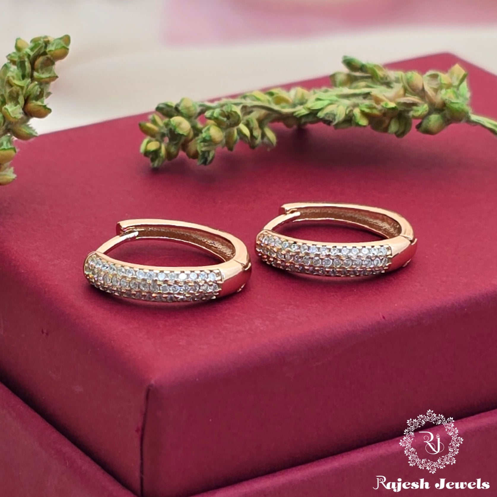 Stylish Rosegold Bali Earrings