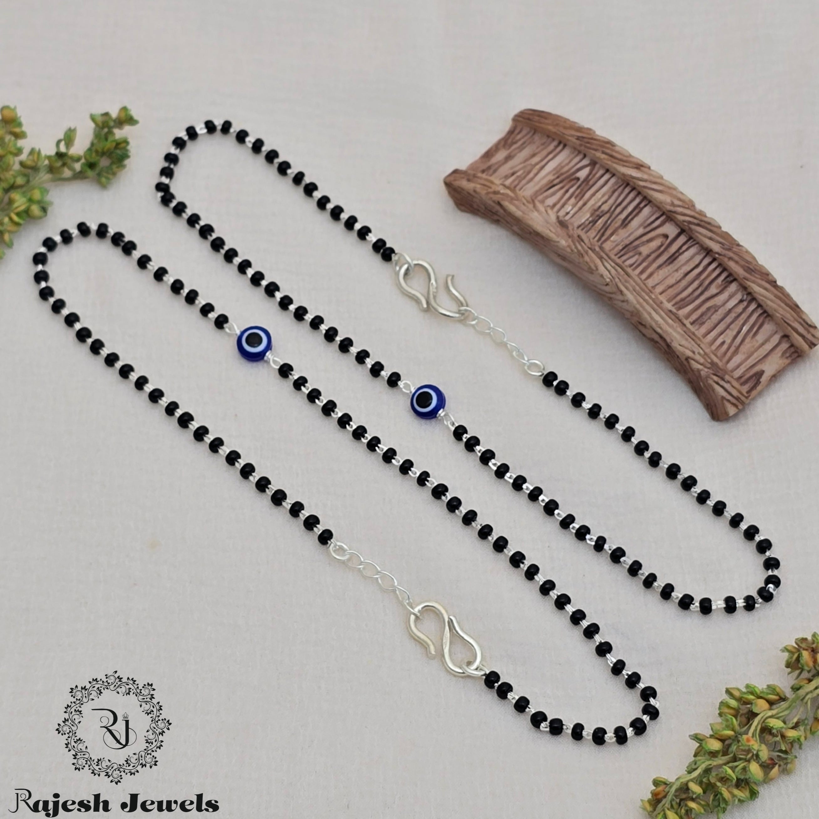 Delightful Blackbead Evil Eye Anklet
