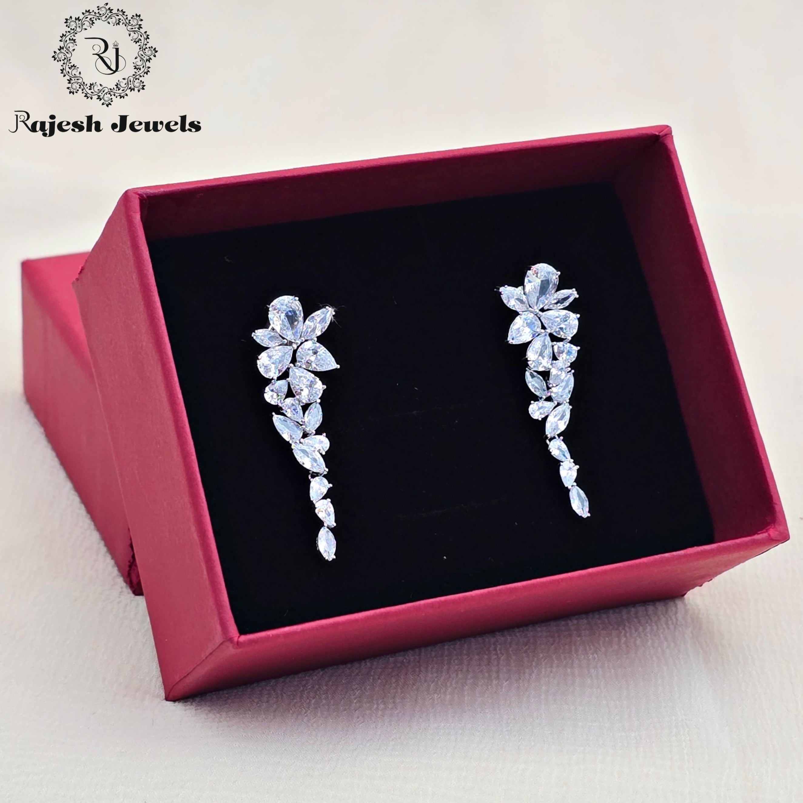 Chandelier Cz Hanging Earrings