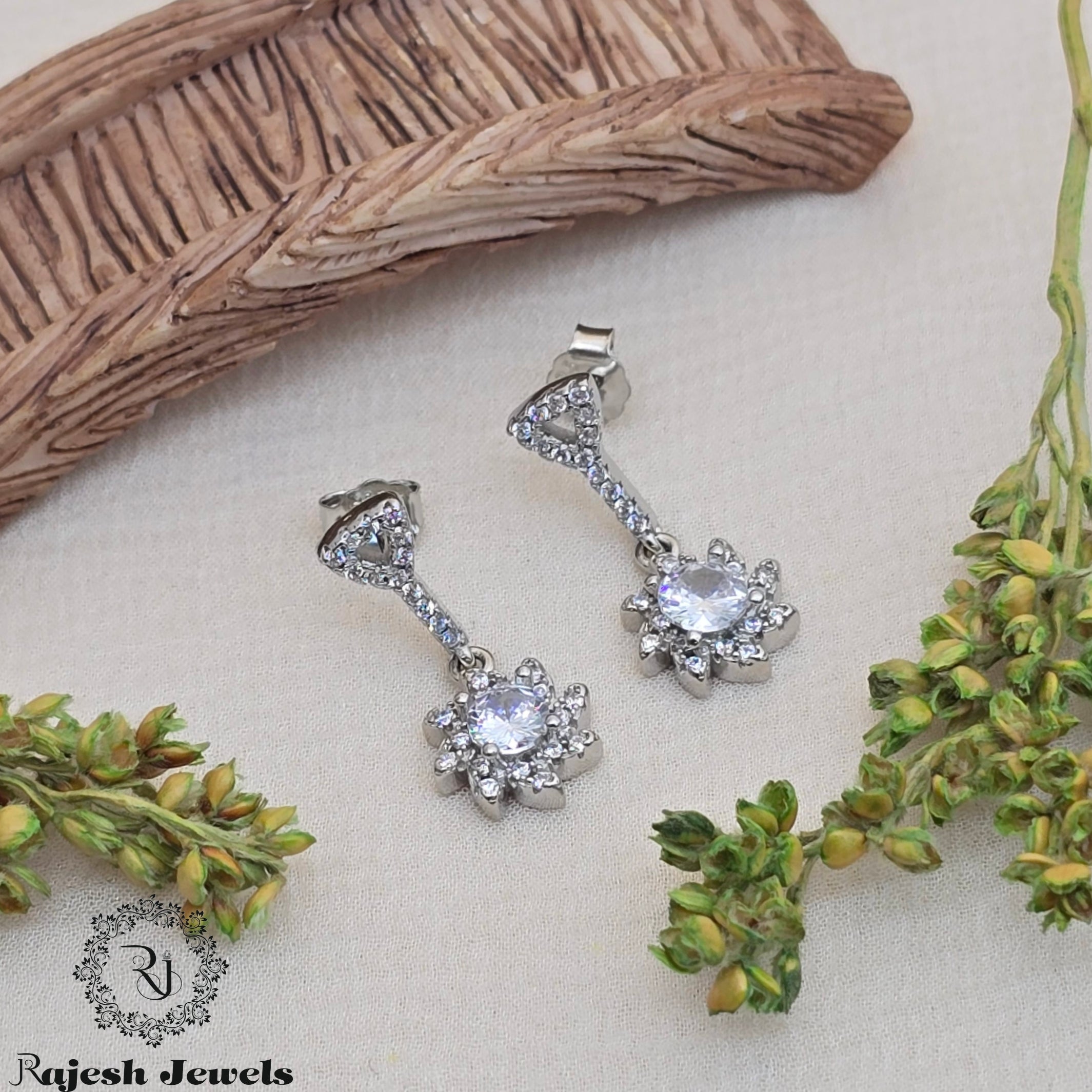 Fabulous Cz Hanging Earrings