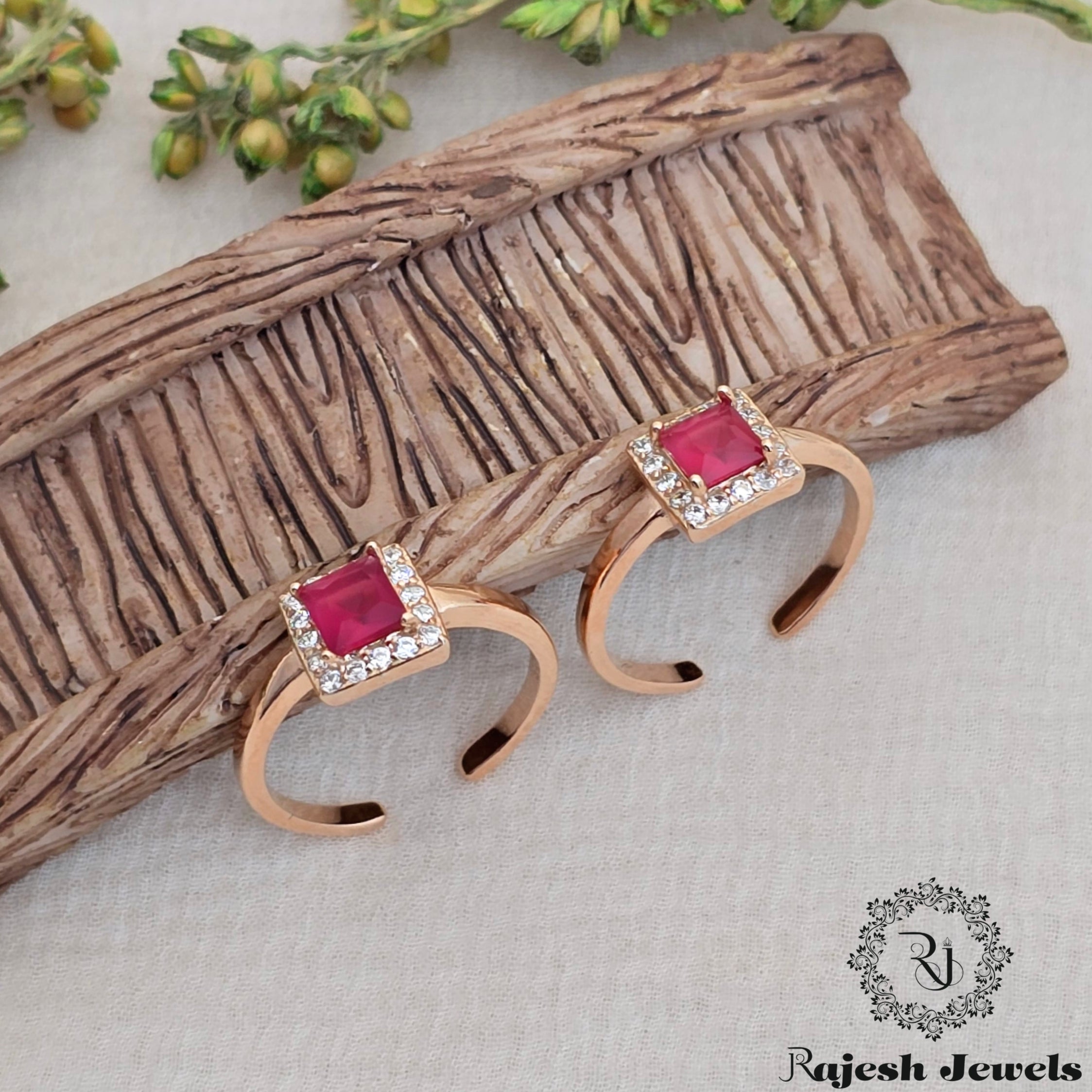 Appealing Cz Rosegold Toerings