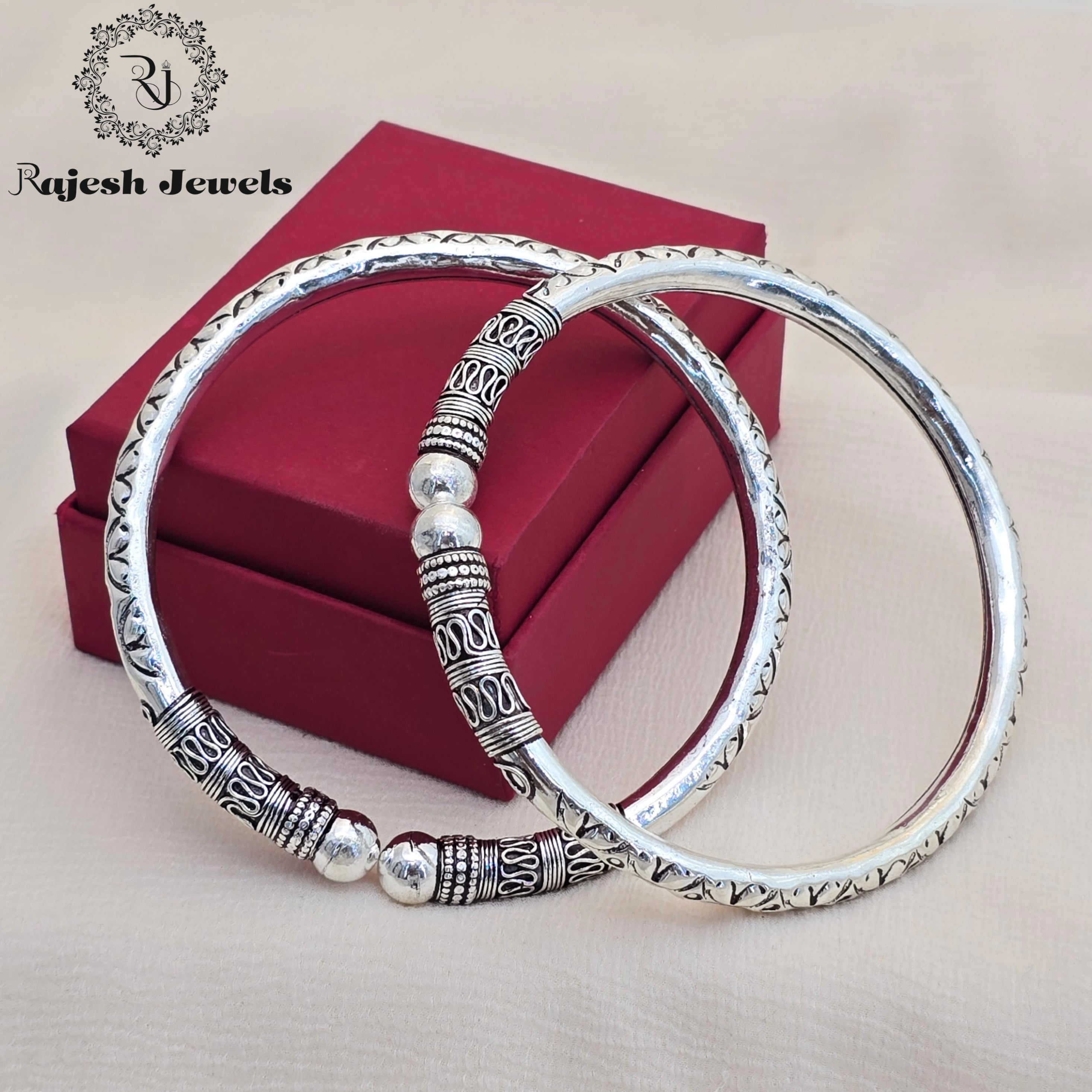 Ancient Nakshi Style Oxidised Ankle Kada