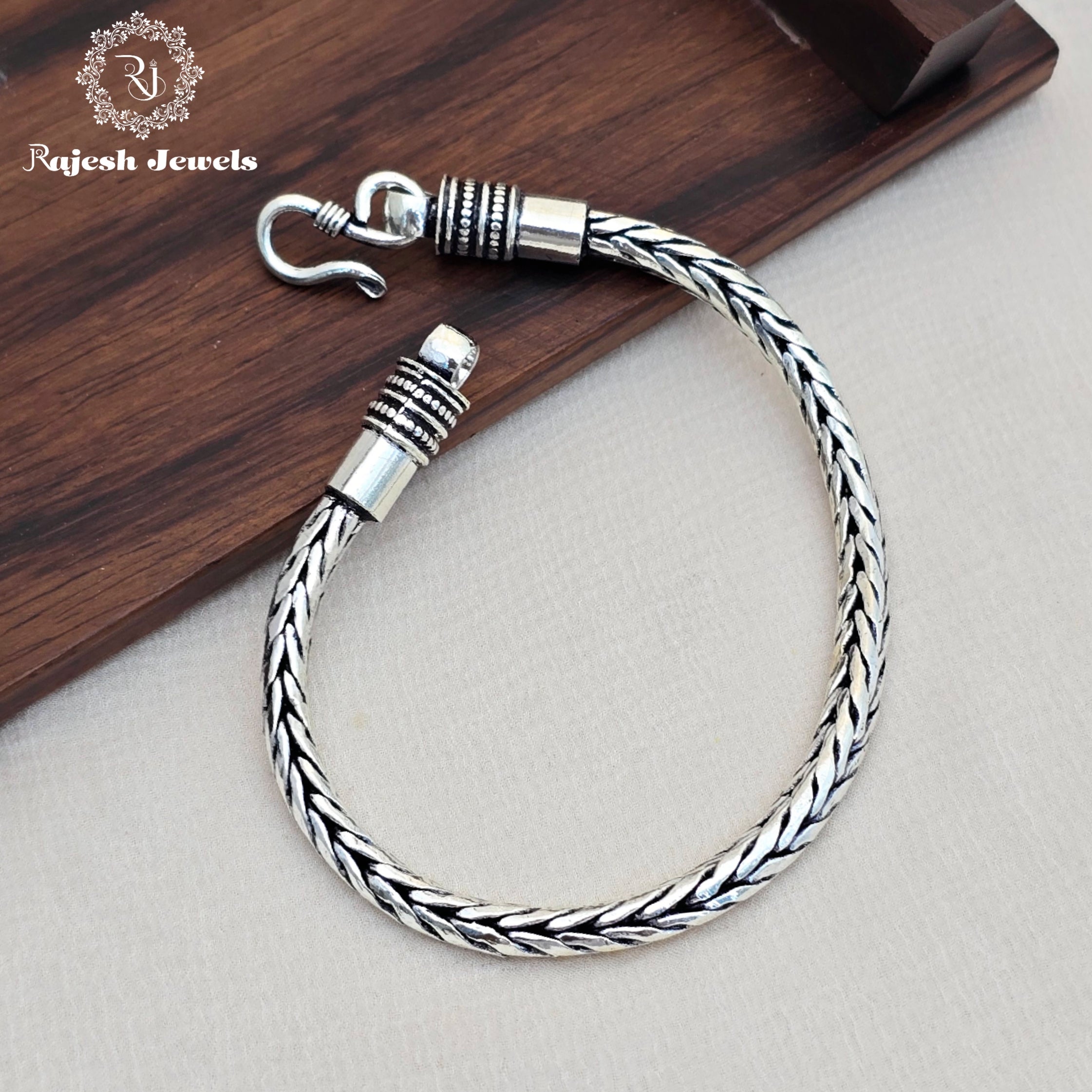 Advanced Silver Oxidised Men's Bracelet