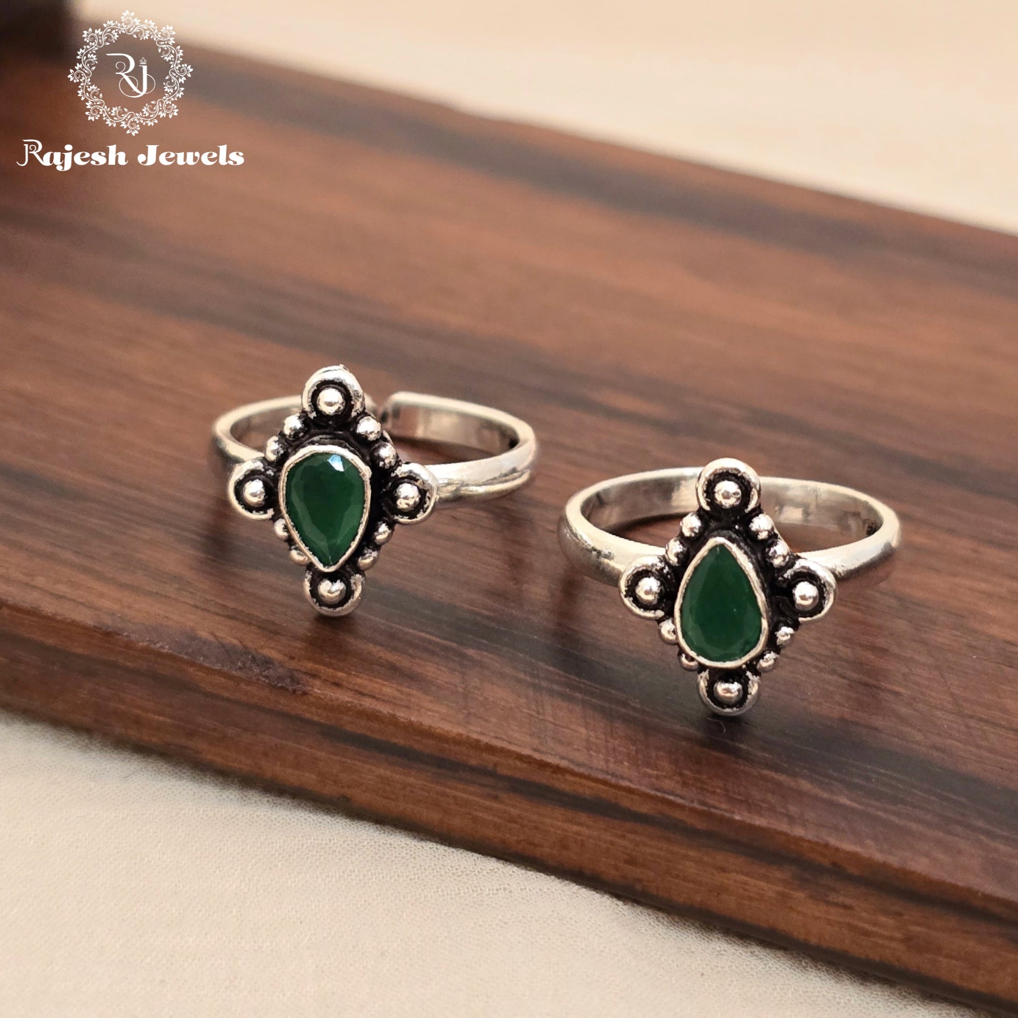 Green Teardrop Cutstone Dailywear Toering