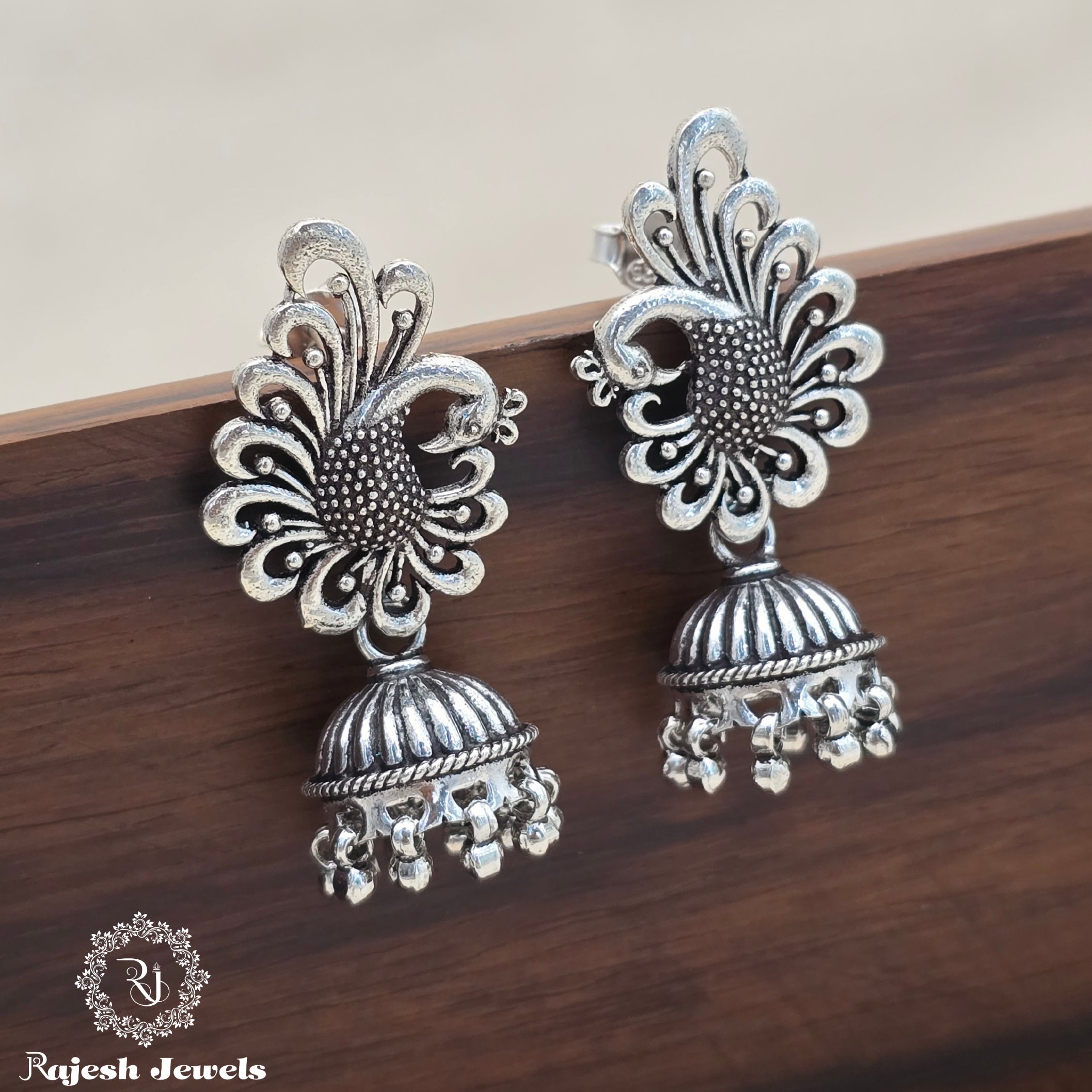 Beautiful Peacock Jumka Earrings