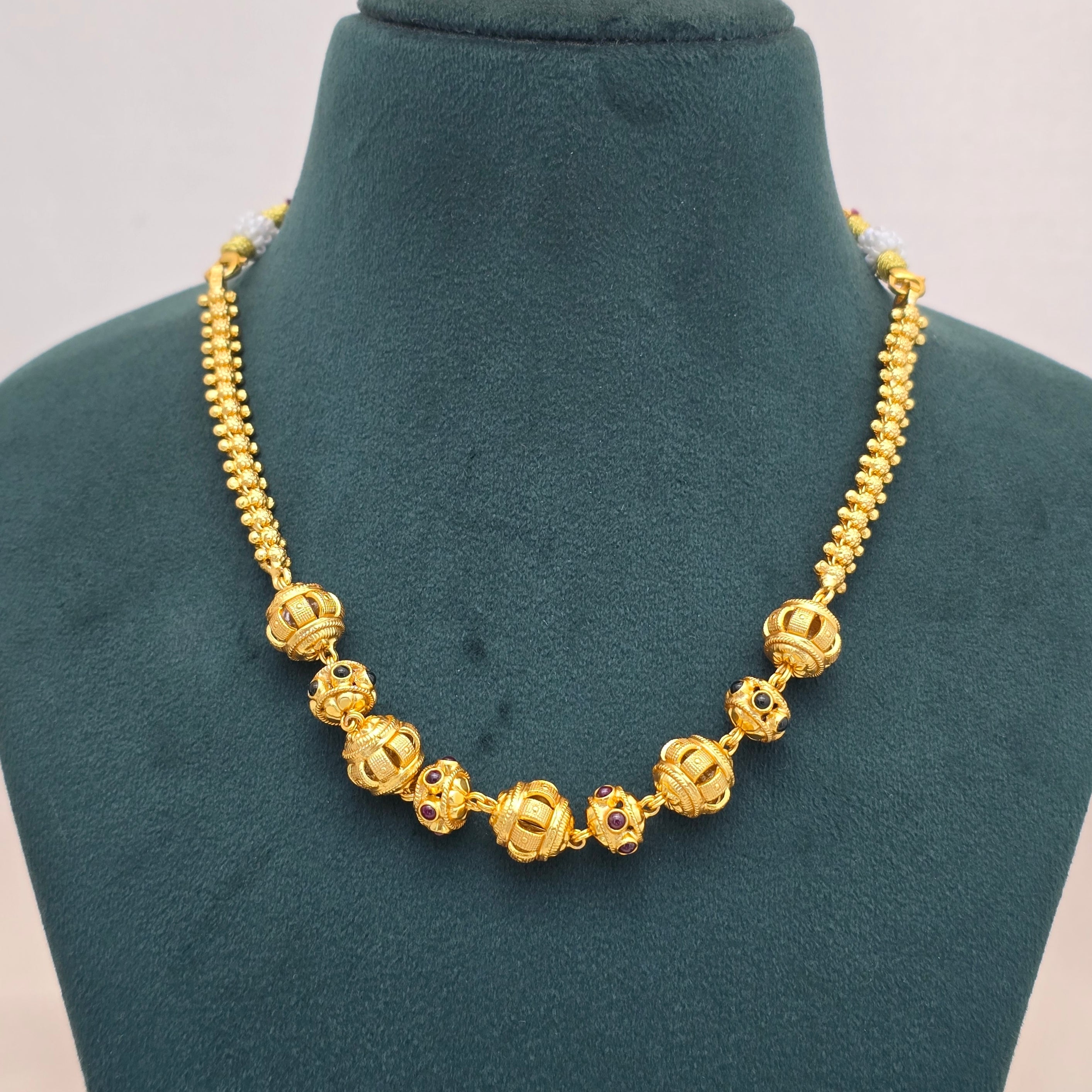 Magnificent Silver Gold Plated Neckpiece