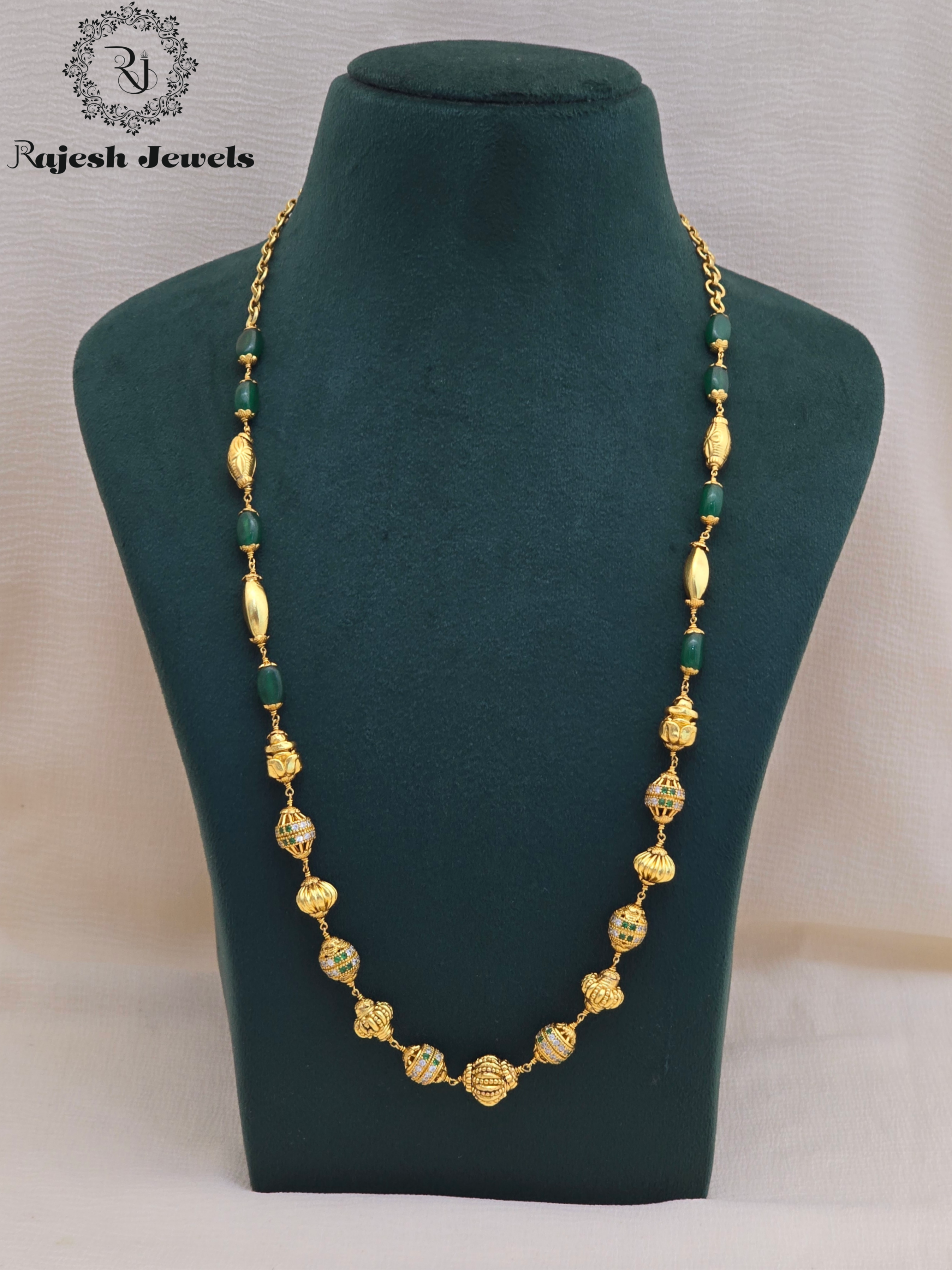 Appealing Green Cz Silver Gold Plated Neckpiece