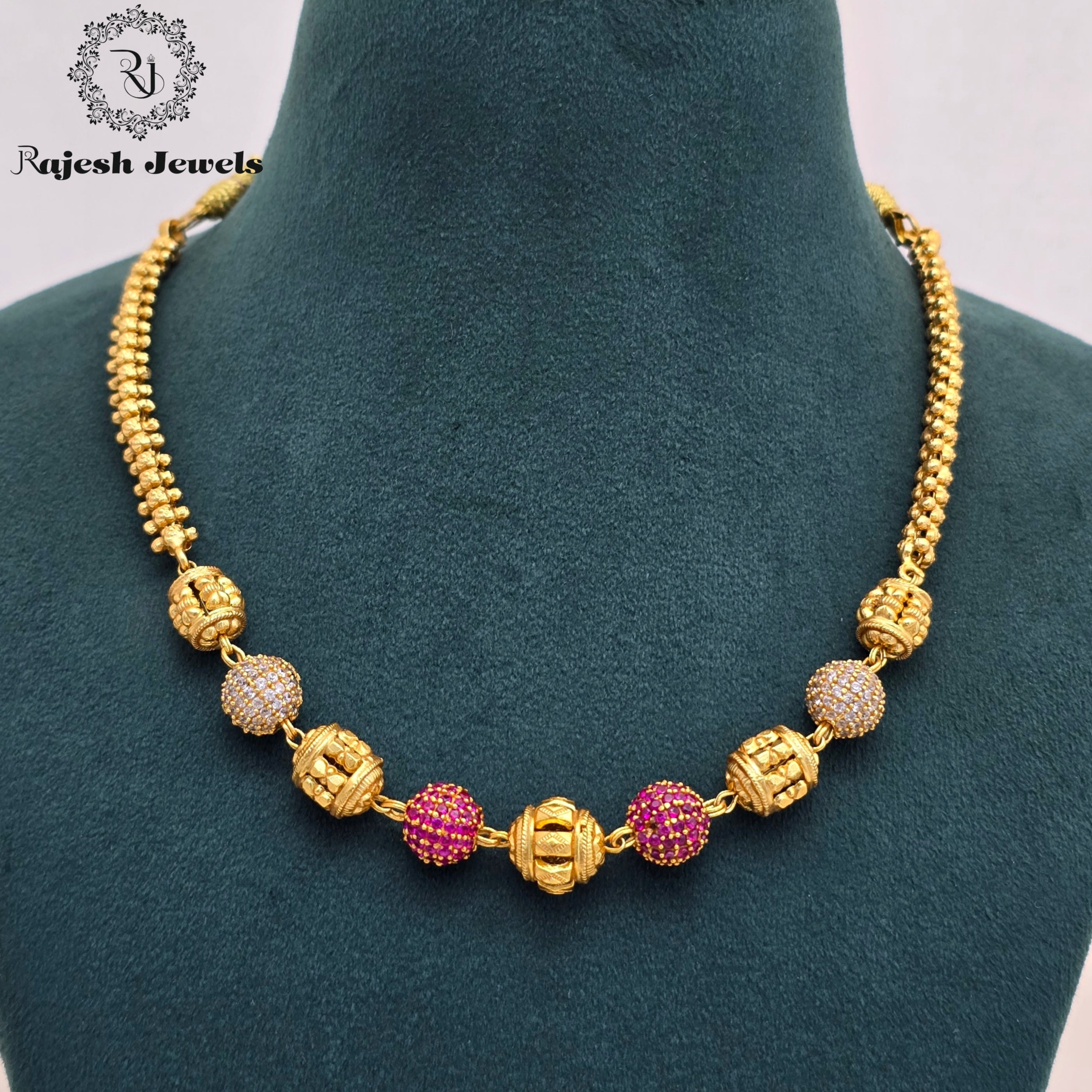 Exceptional Cz Silver Gold Plated Neckpiece