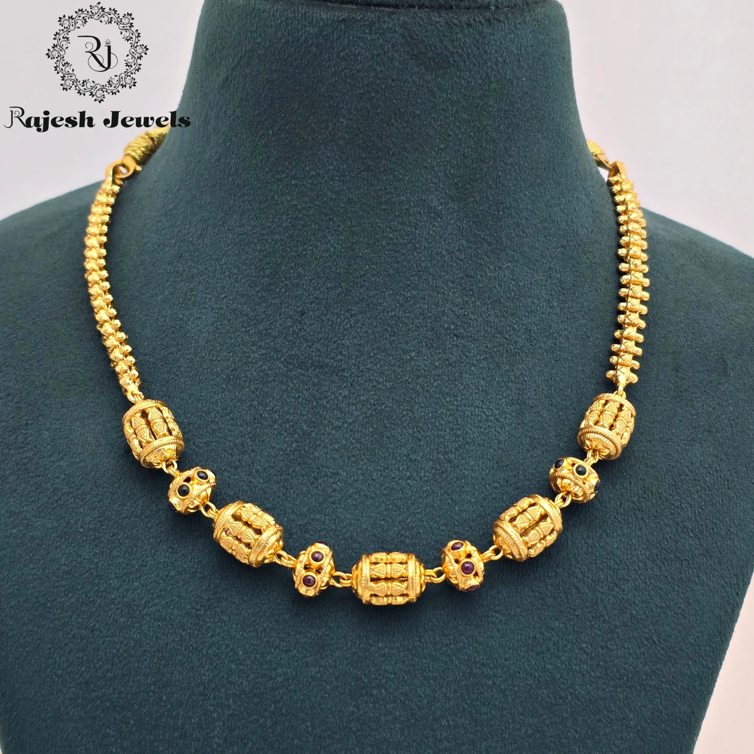 Alluring Silver Gold Plated Neckpiece