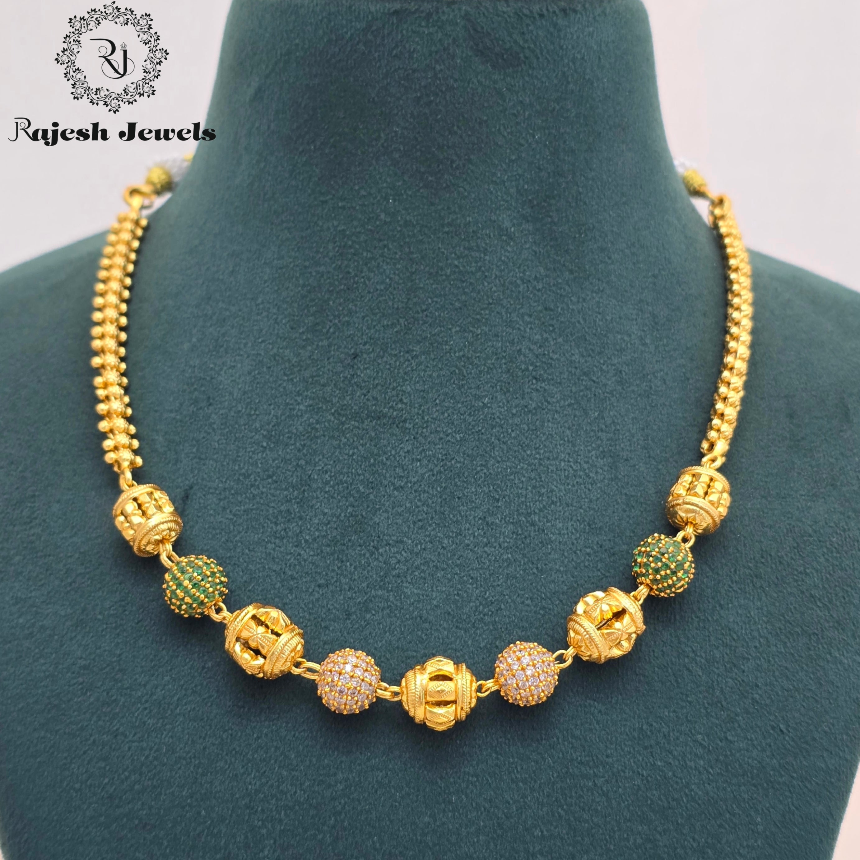 Outstanding Cz Silver Gold Plated Neckpiece