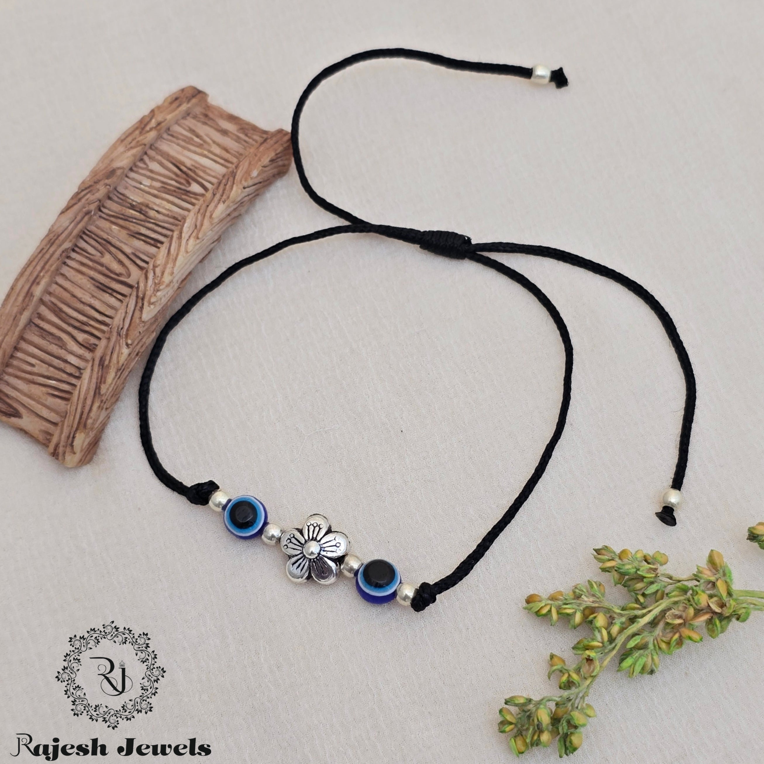Amazing Evil-eye Silver Nazariya Anklet