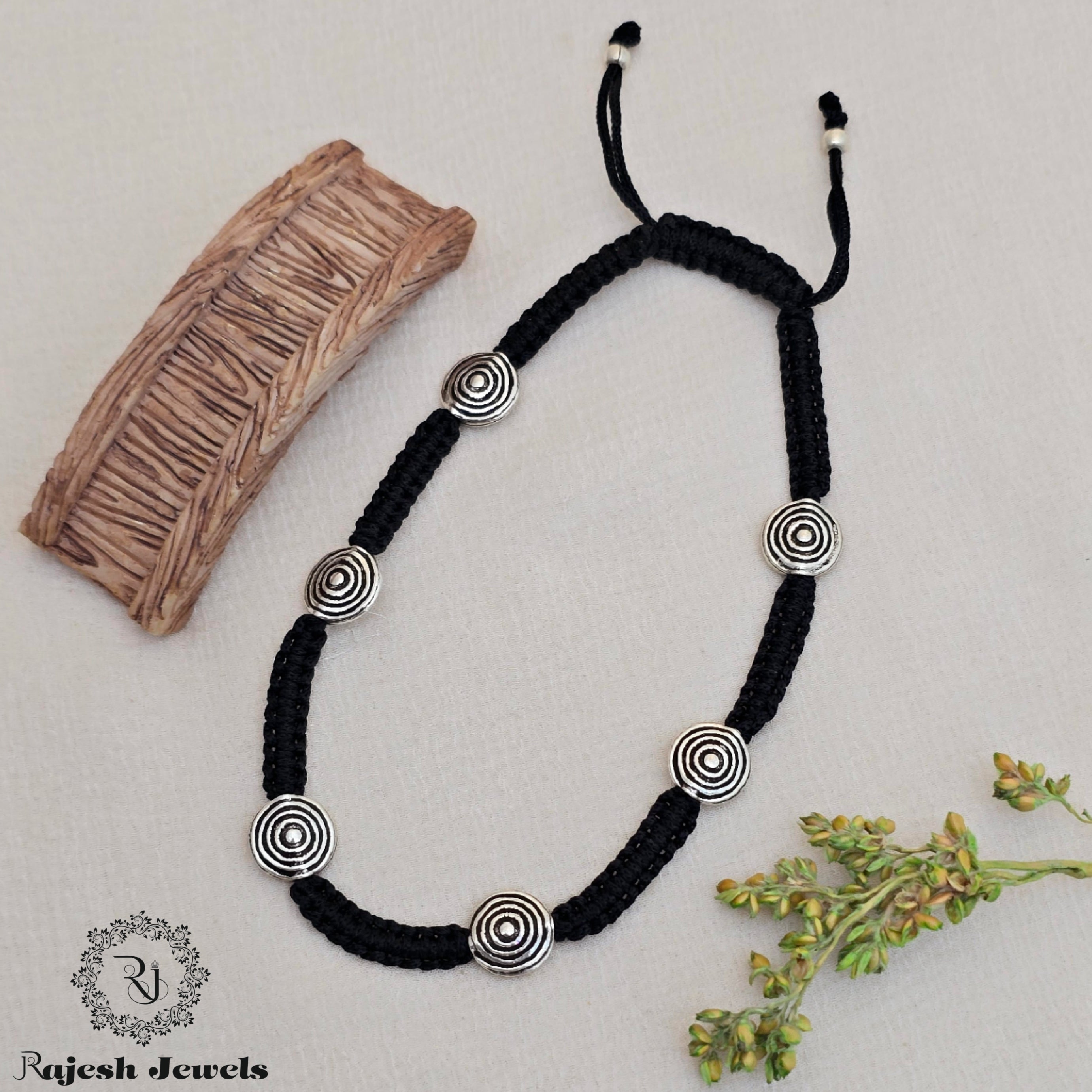Elegant Silver Nazariya Anklet