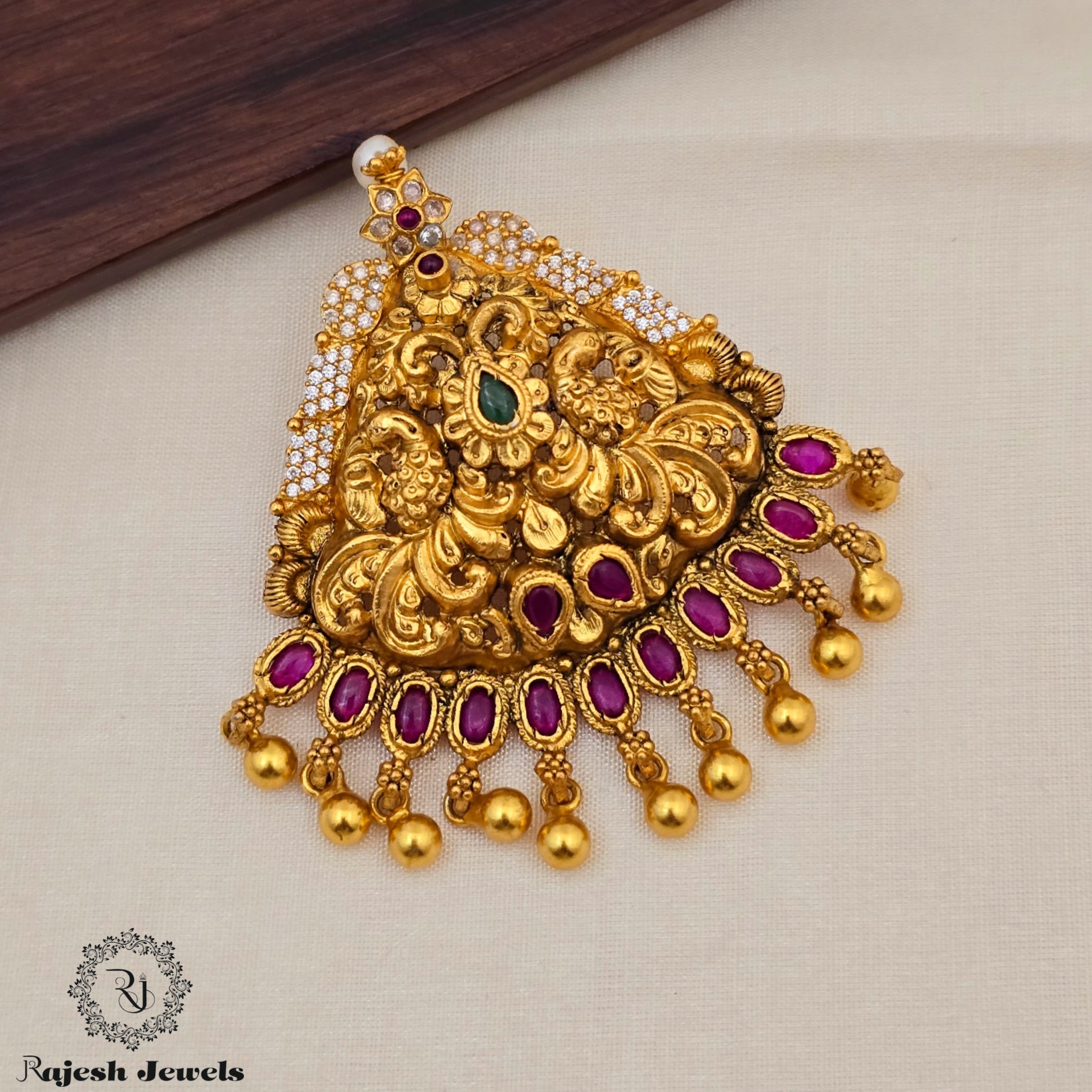 Superlative Nakshi Gold Plated Pendant
