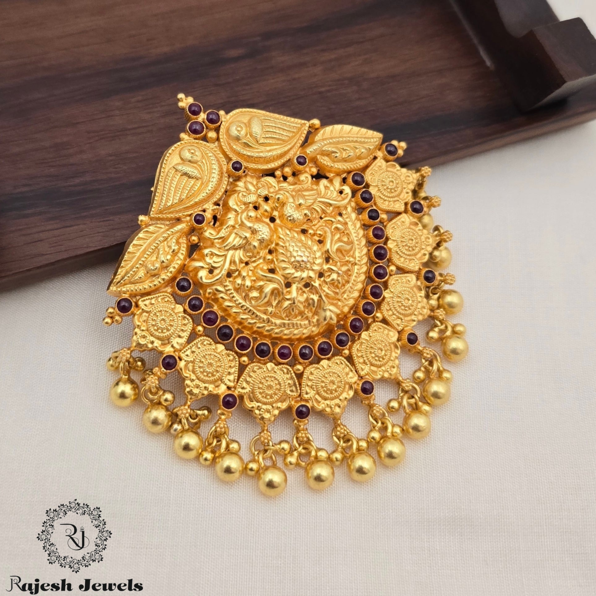 Gorgeous peacock gold plated Pendant