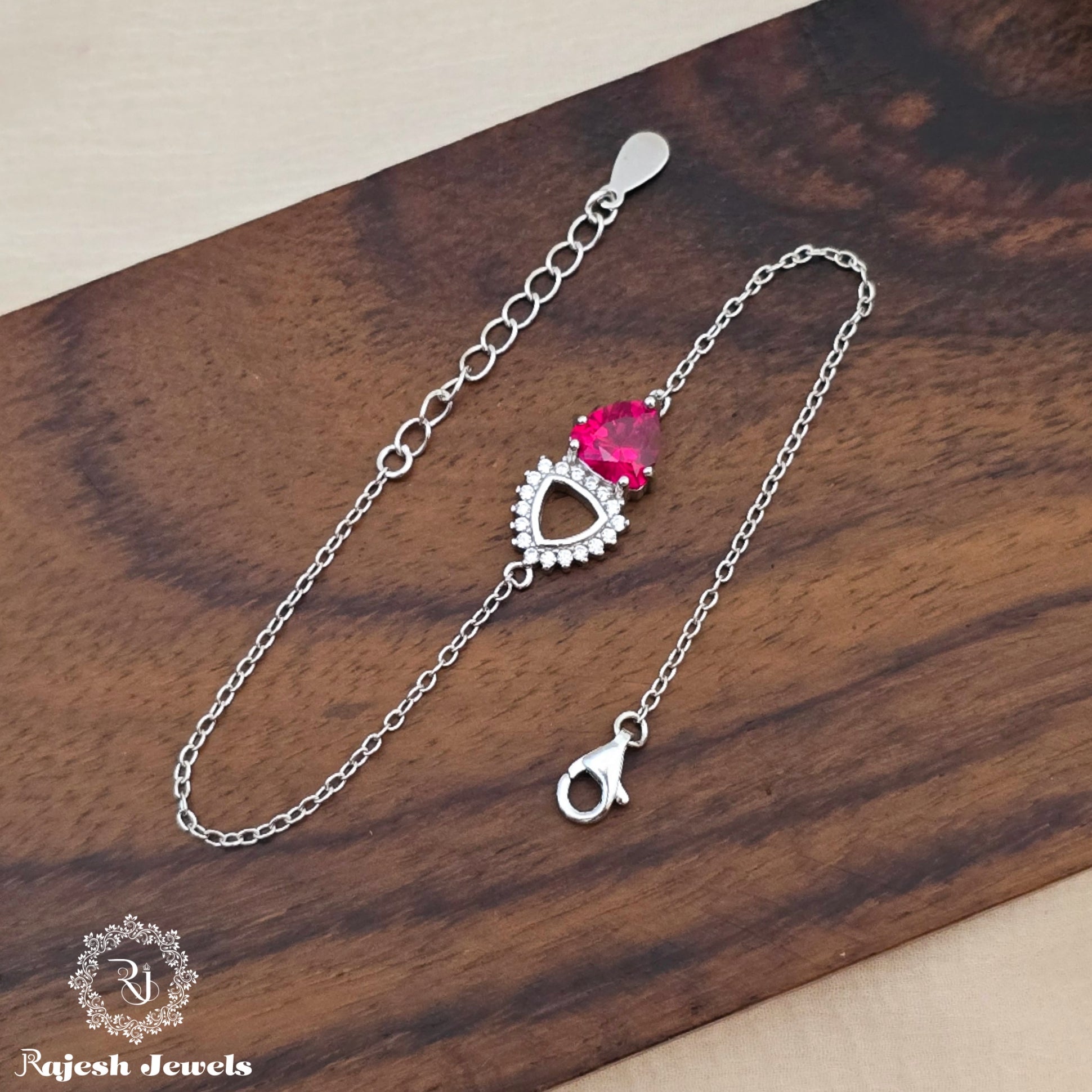 Radiant Rhodium Finish Ladies Bracelet