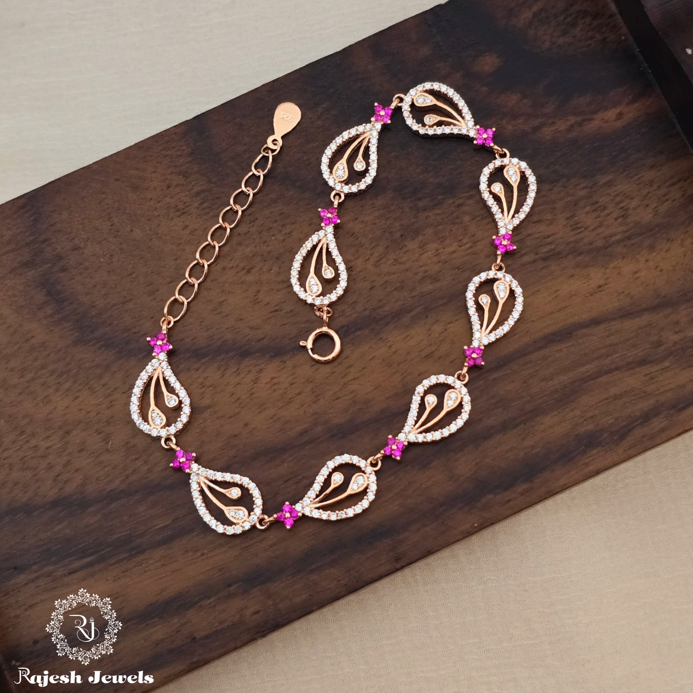 Enlightened Rosegold Plated Ladies Bracelet