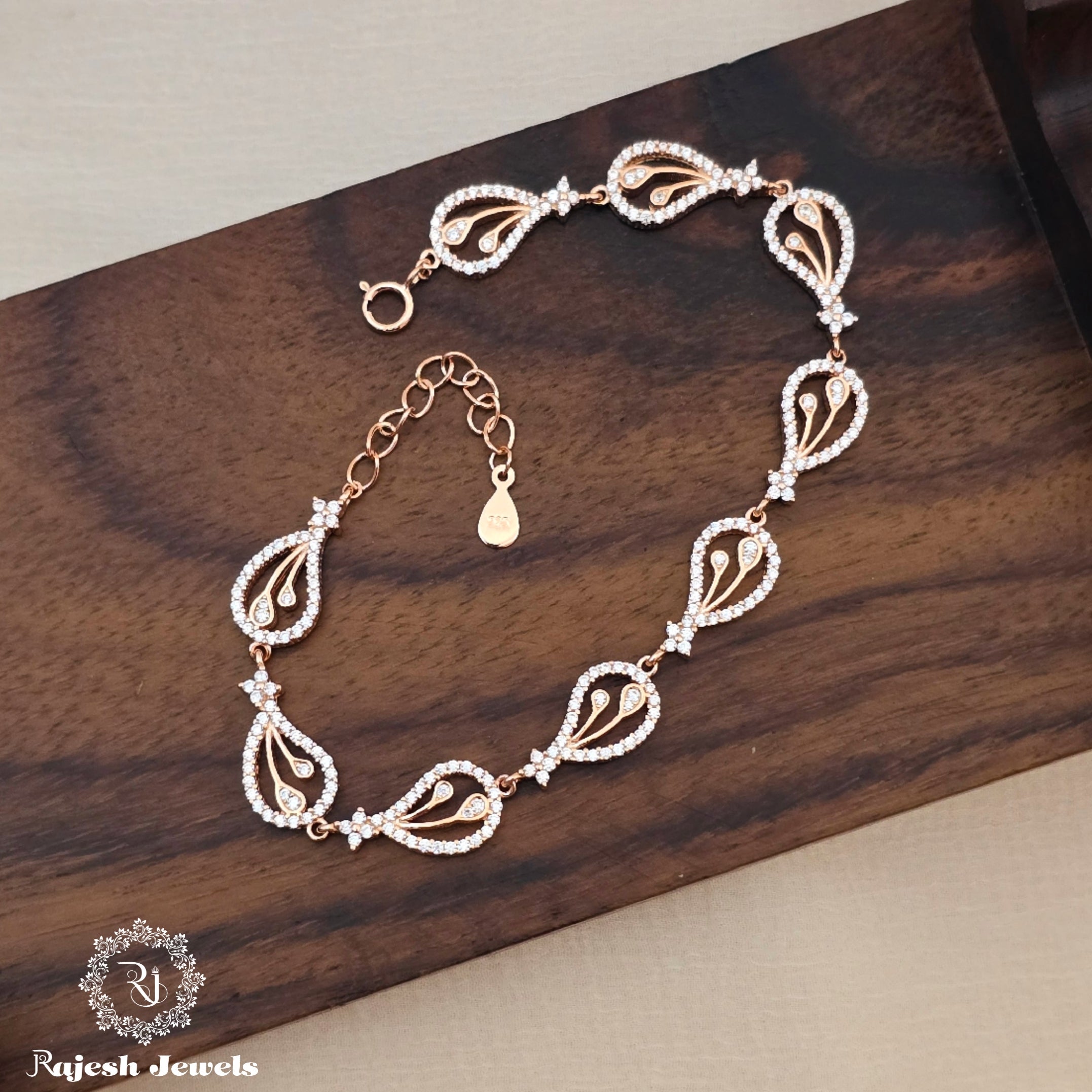 Graceful Rosegold Polish Ladies Bracelet