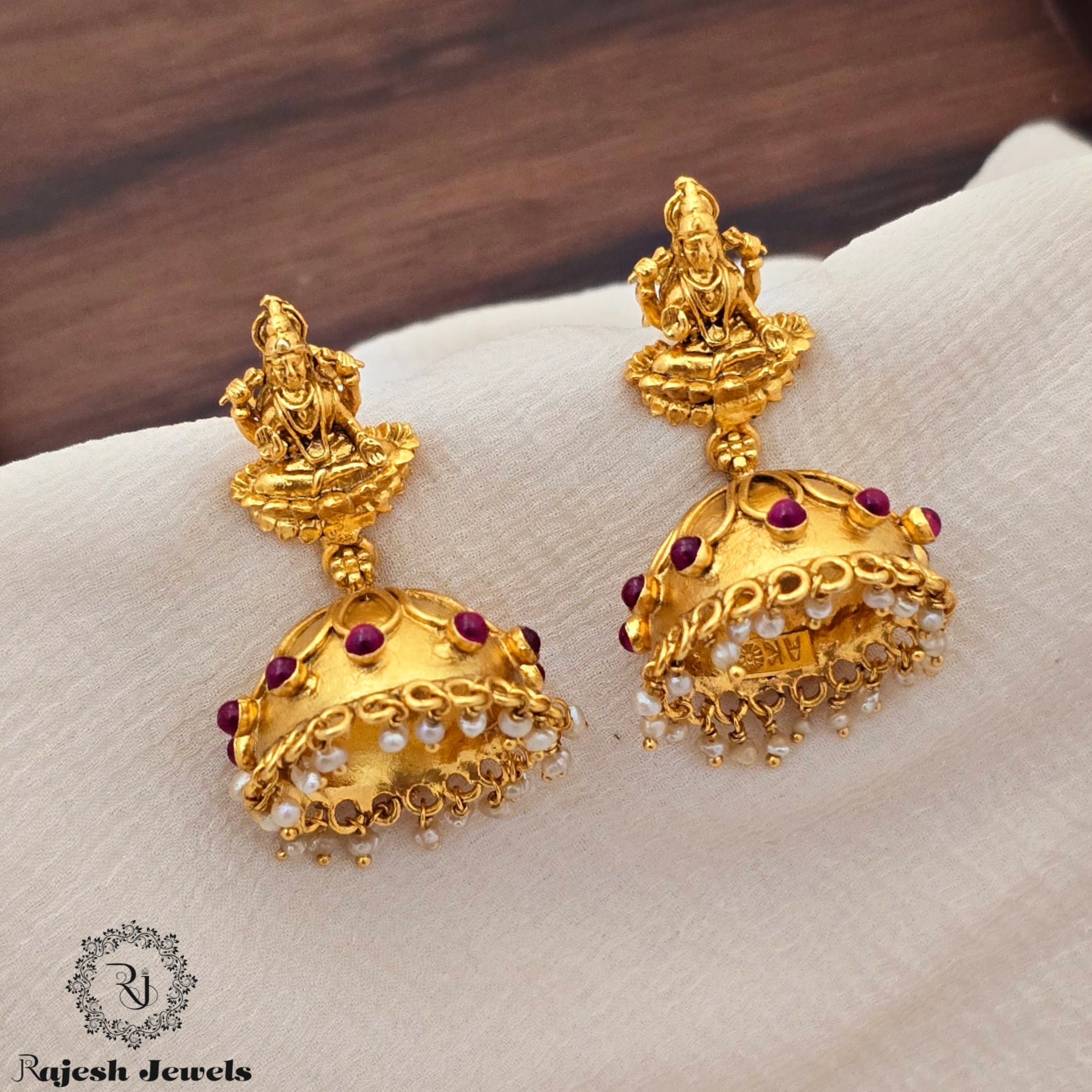 Bhagyalakshmi Gold Plated Jumka Earrings