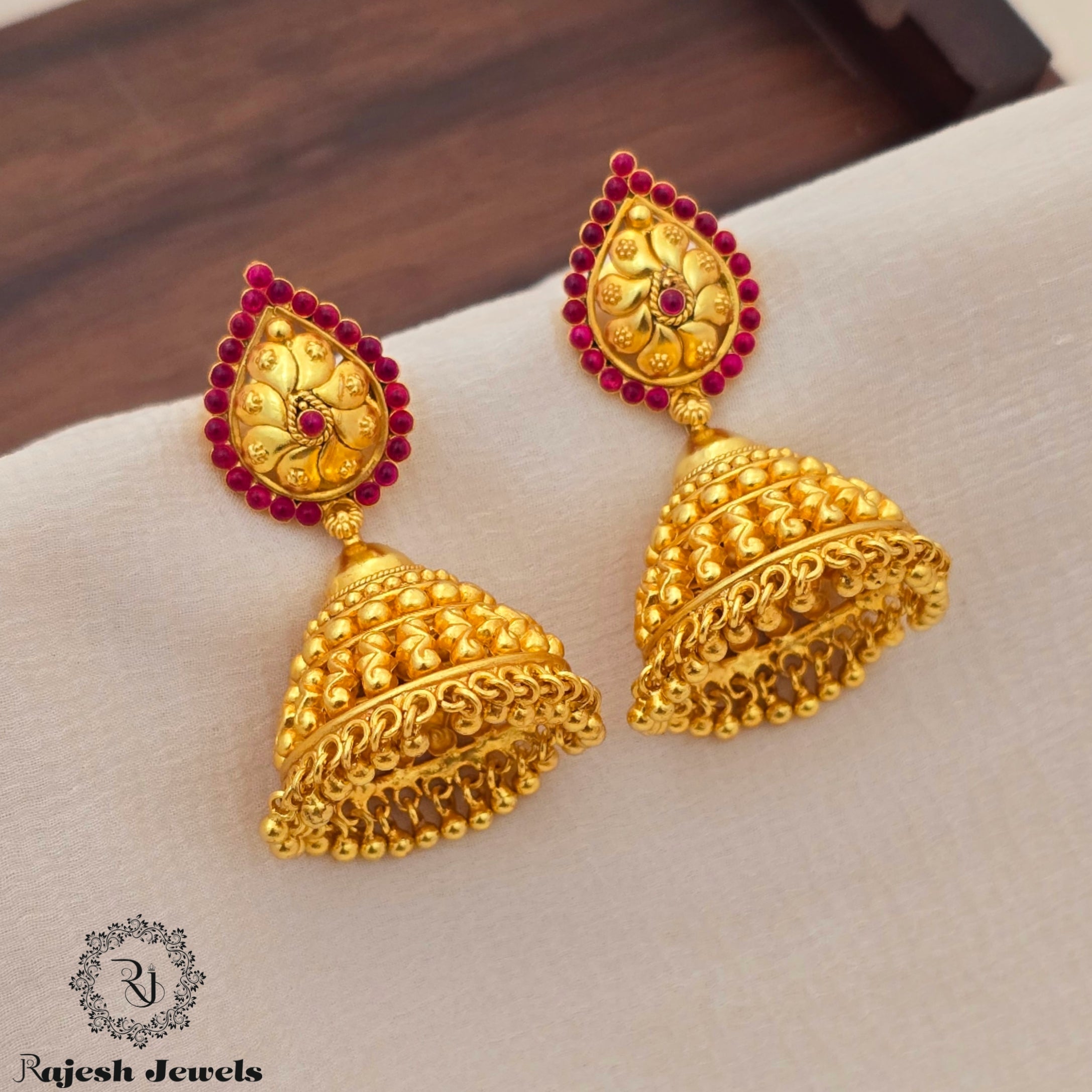 Stylish Maharashtrian Gold Plated Jumka