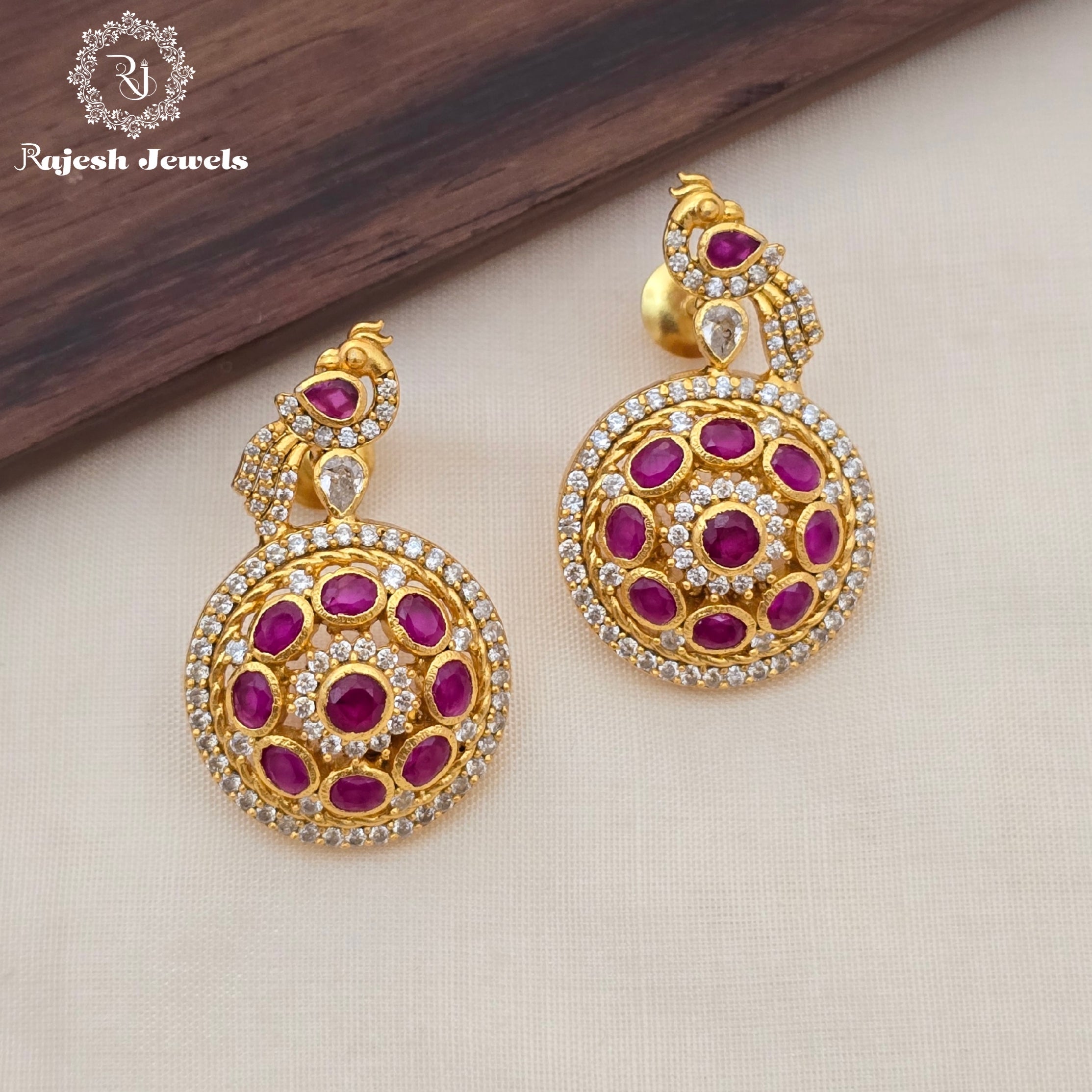 Enlightened Cz Kempu Fusion Earrings