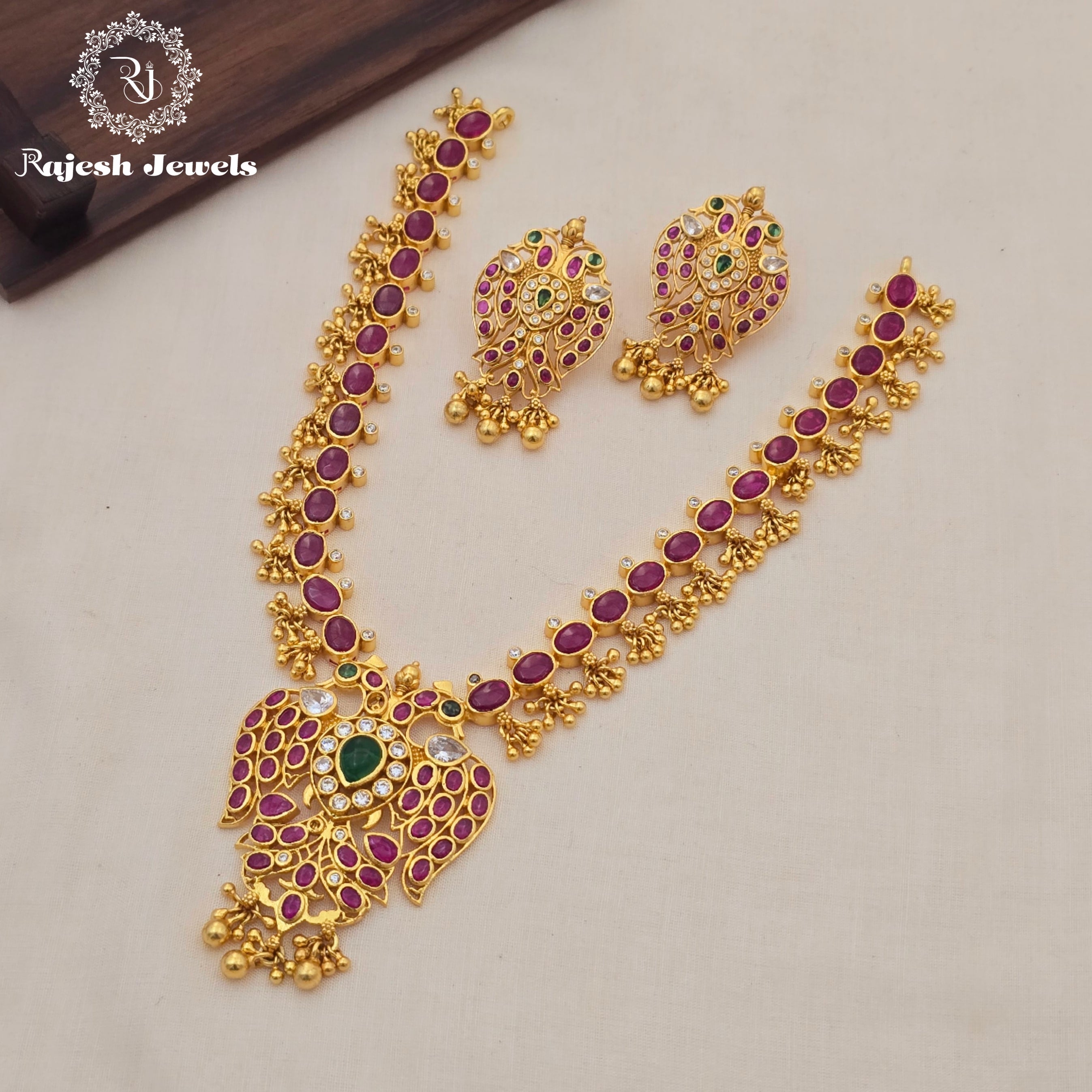 Amazing Gandaberunda Kemp Stone Necklace