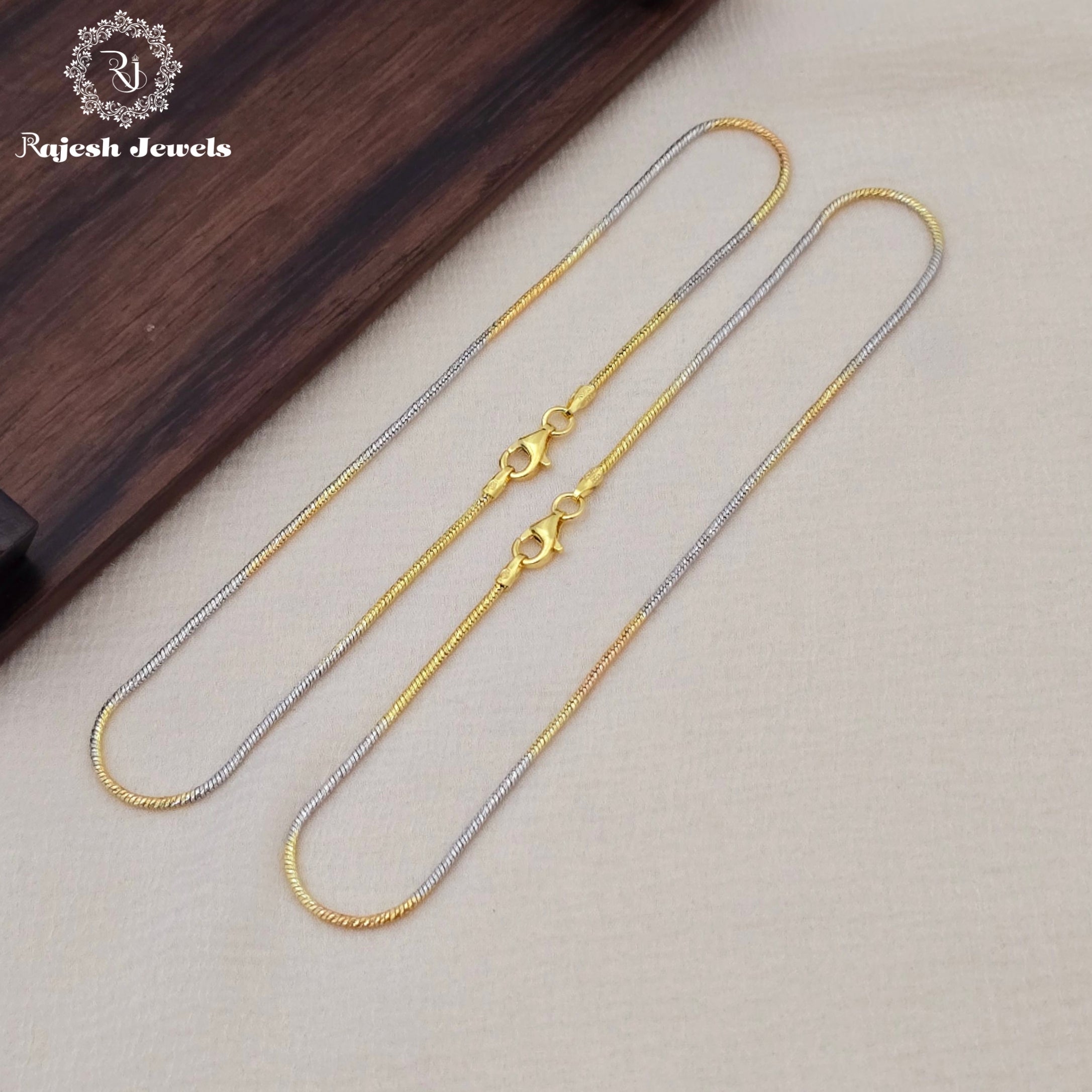 Wonderful 3 Tone Sleek Anklet