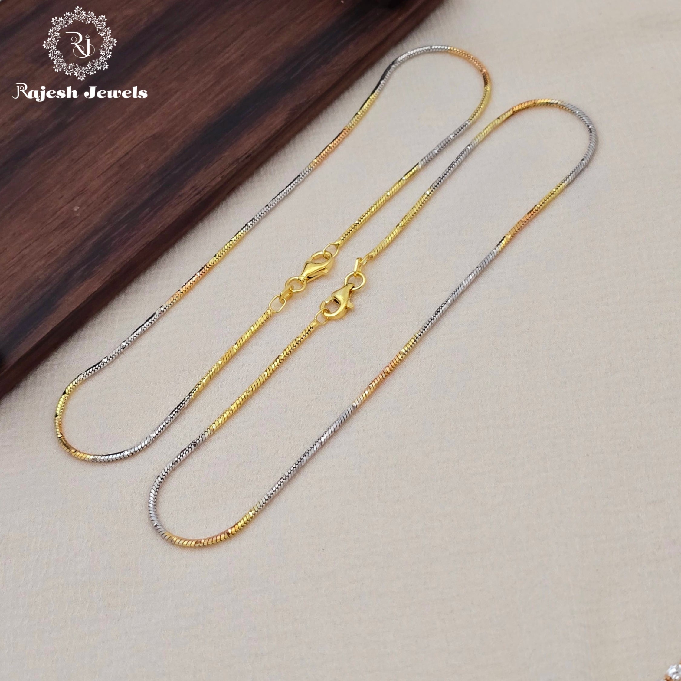 Enlightened 3 Tone Sleek Anklet