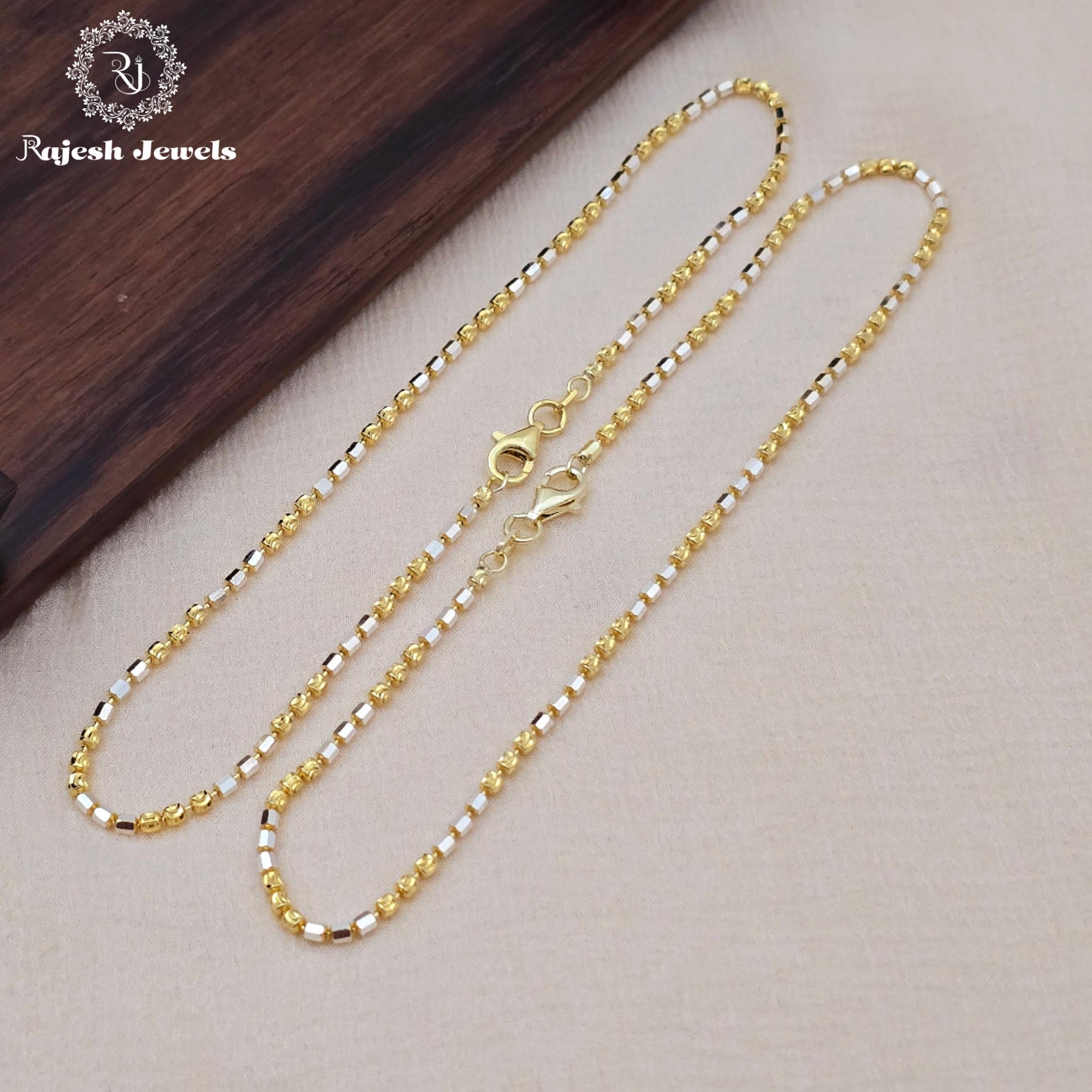 Stunning Dual Tone Sleek Anklet