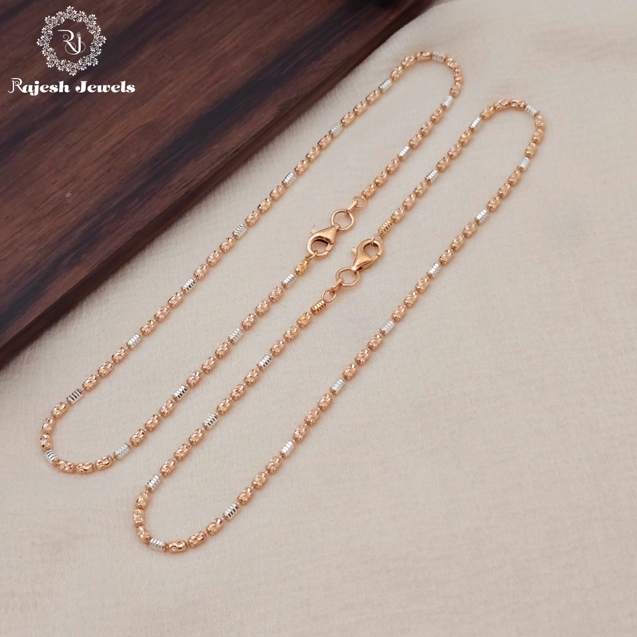 Shining Sleek Dual Tone Anklet