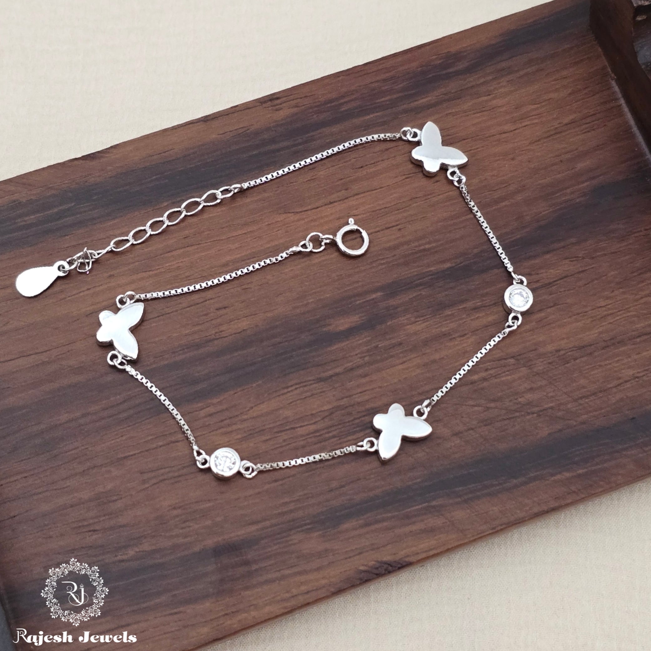 Attractive Butterfly Cz Ladies Bracelet