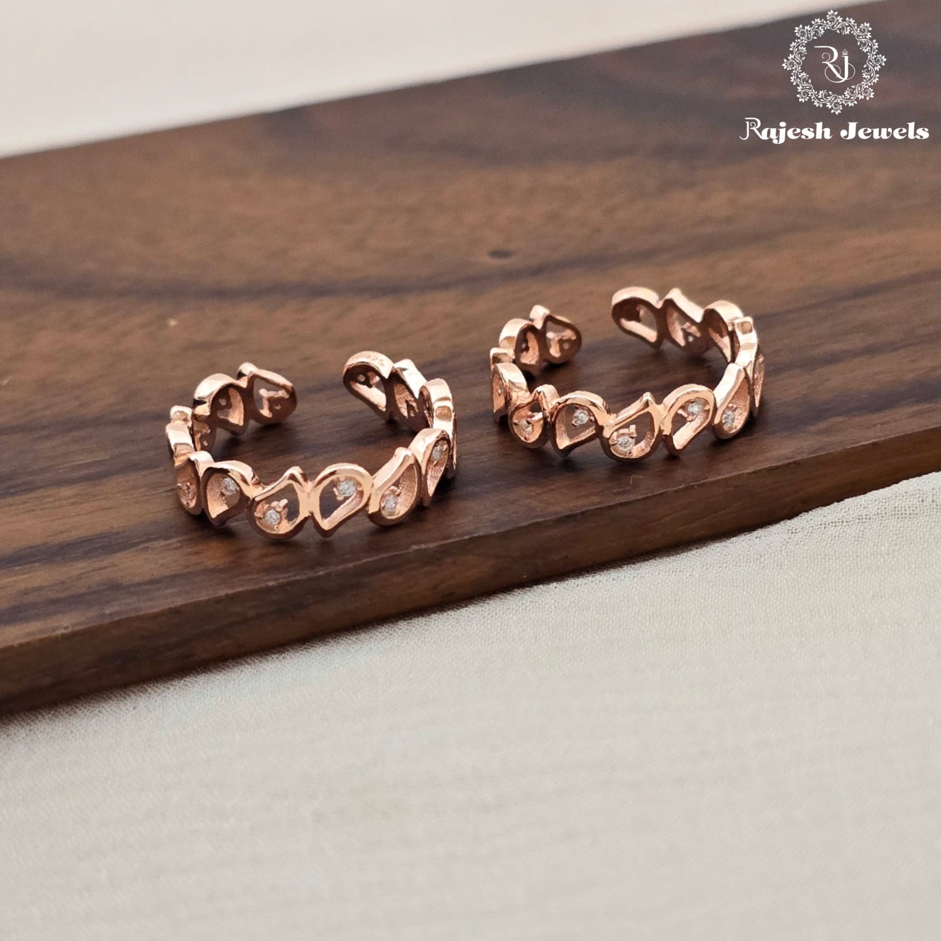 Lavish Rosegold Cz Toerings