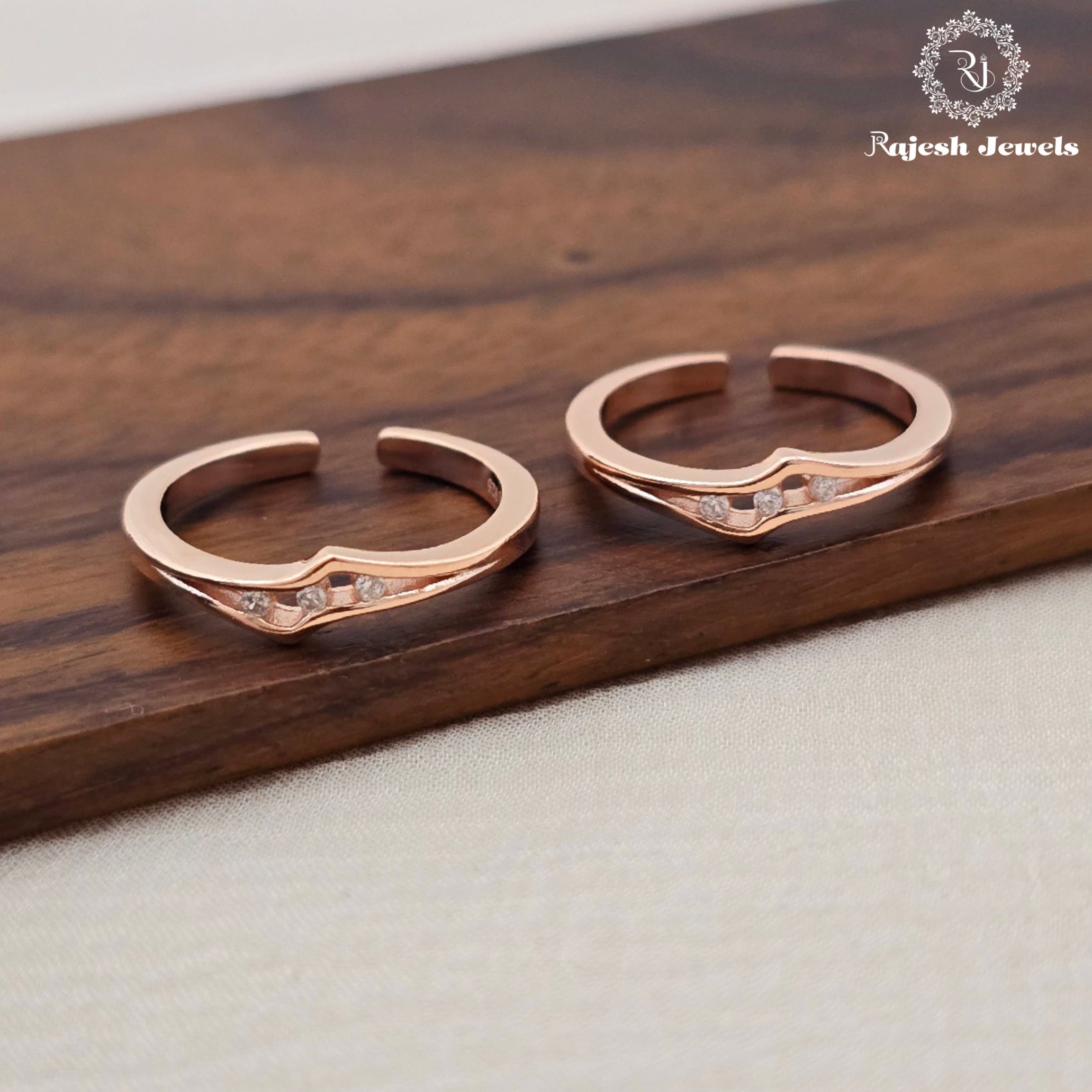 Fabulous Rosegold Cz Toerings