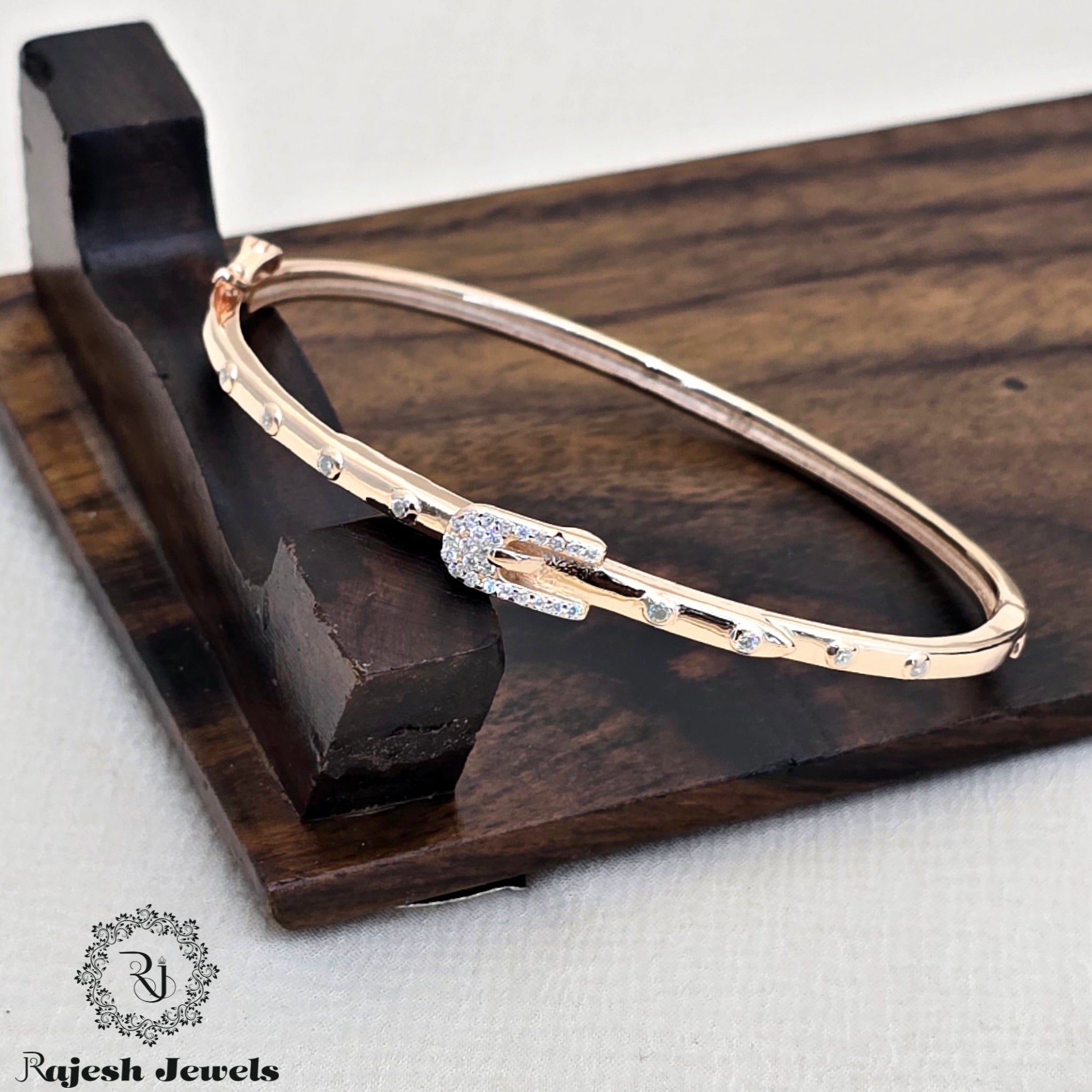 Amazing Sleek Rosegold Finish Hand Kada