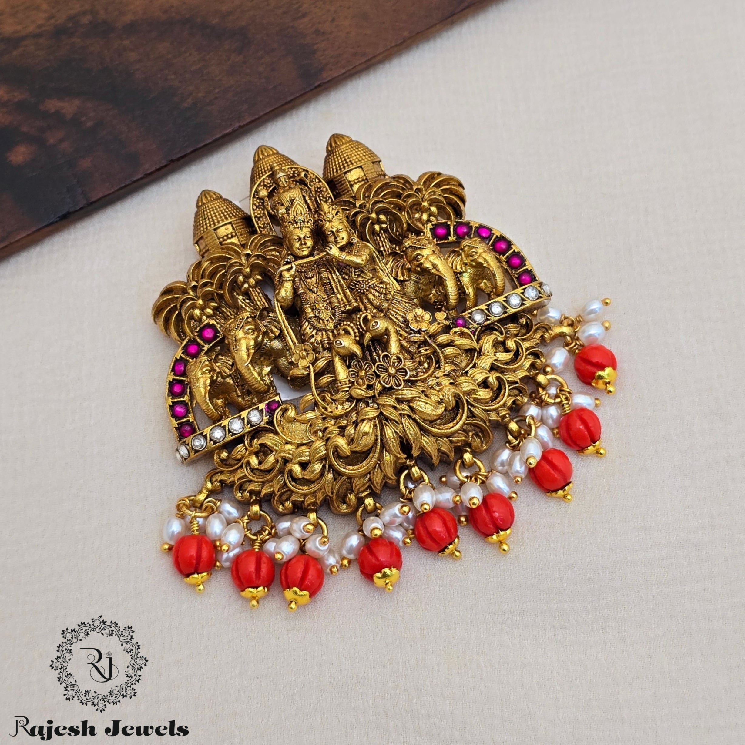 Artistic Radha Krishna 3D Finish Pendant