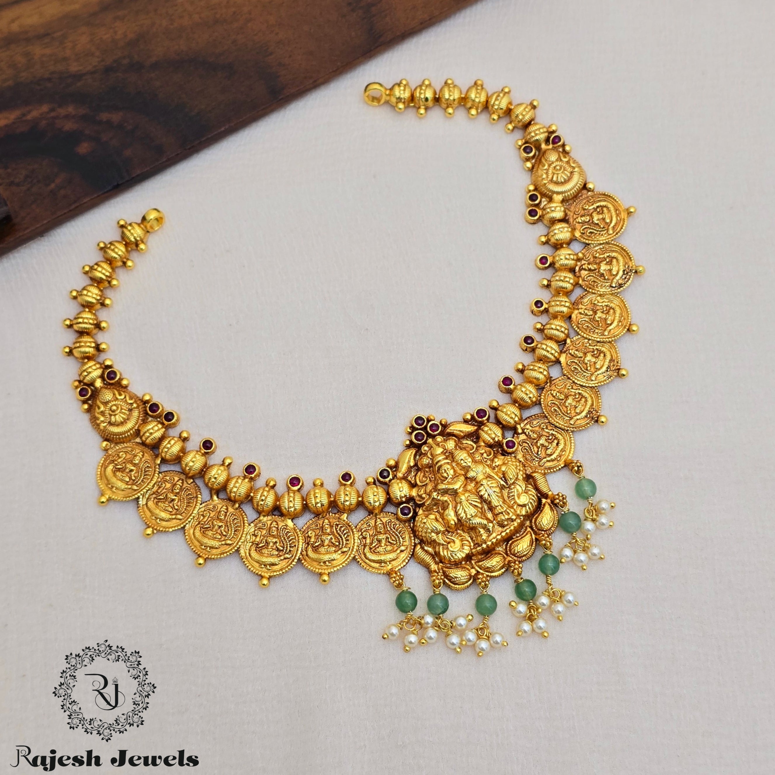 Glorified Lakshmi Coin Necklace