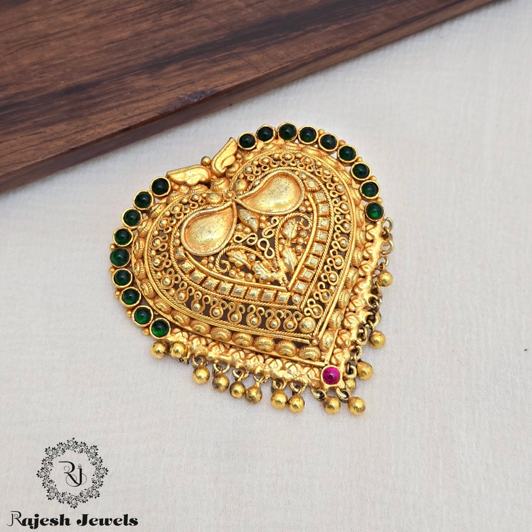 Beautiful Heart Shaped Silver Gold Plated Pendant