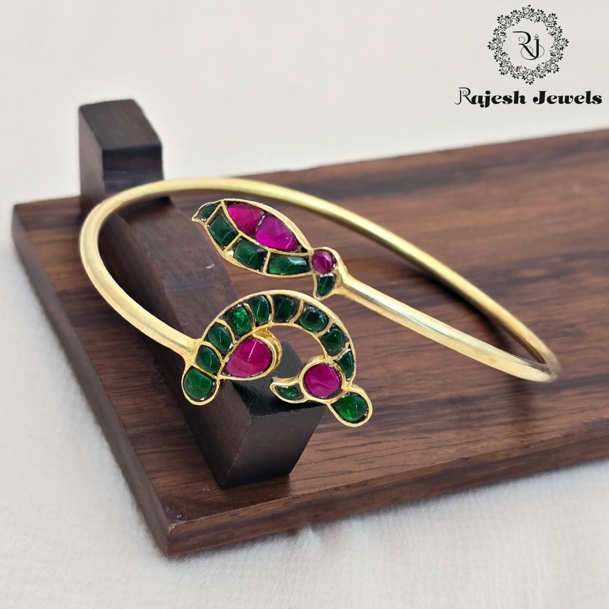 Magnificent Silver Gold Plated Hand kada
