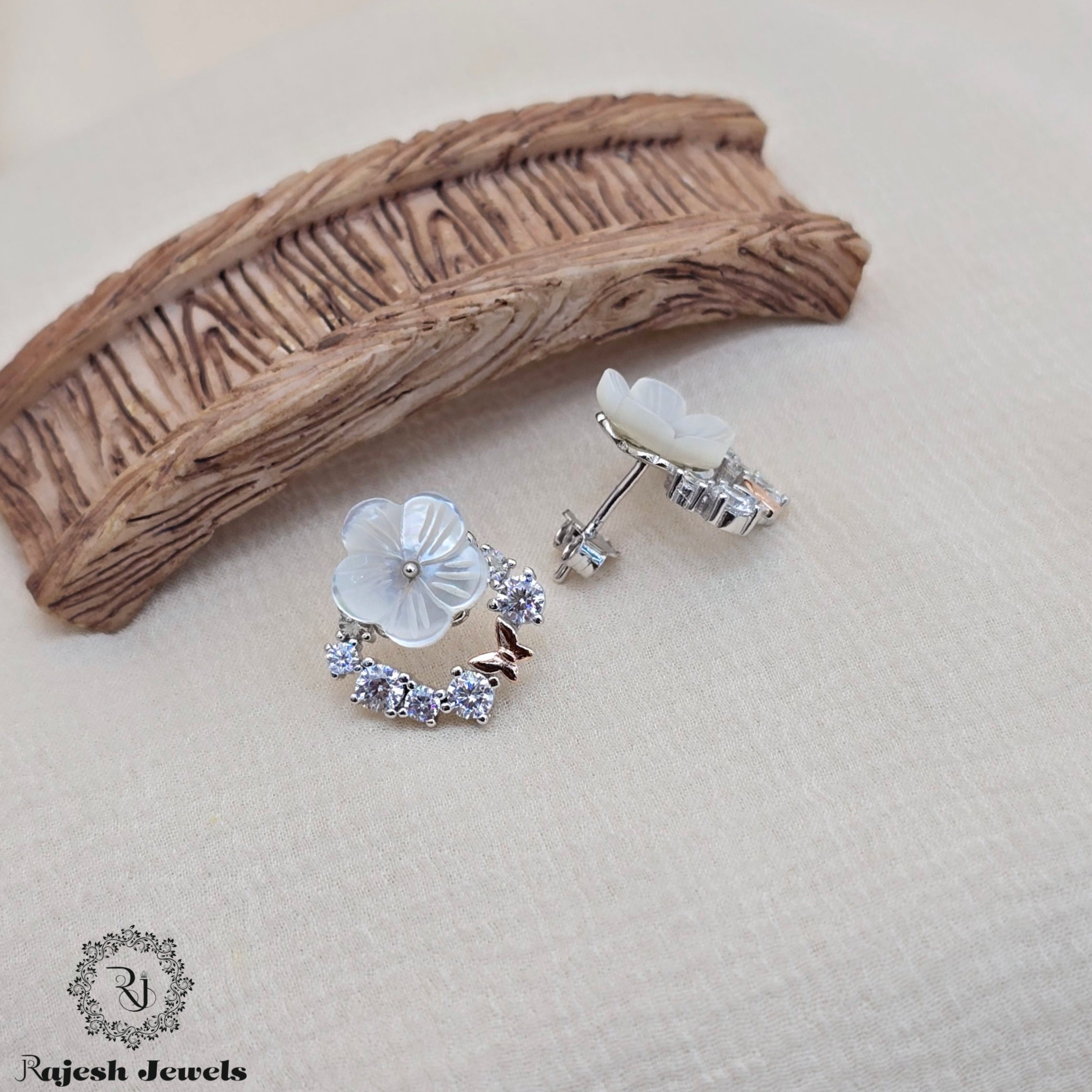 Appealing Floral Cz Earrings