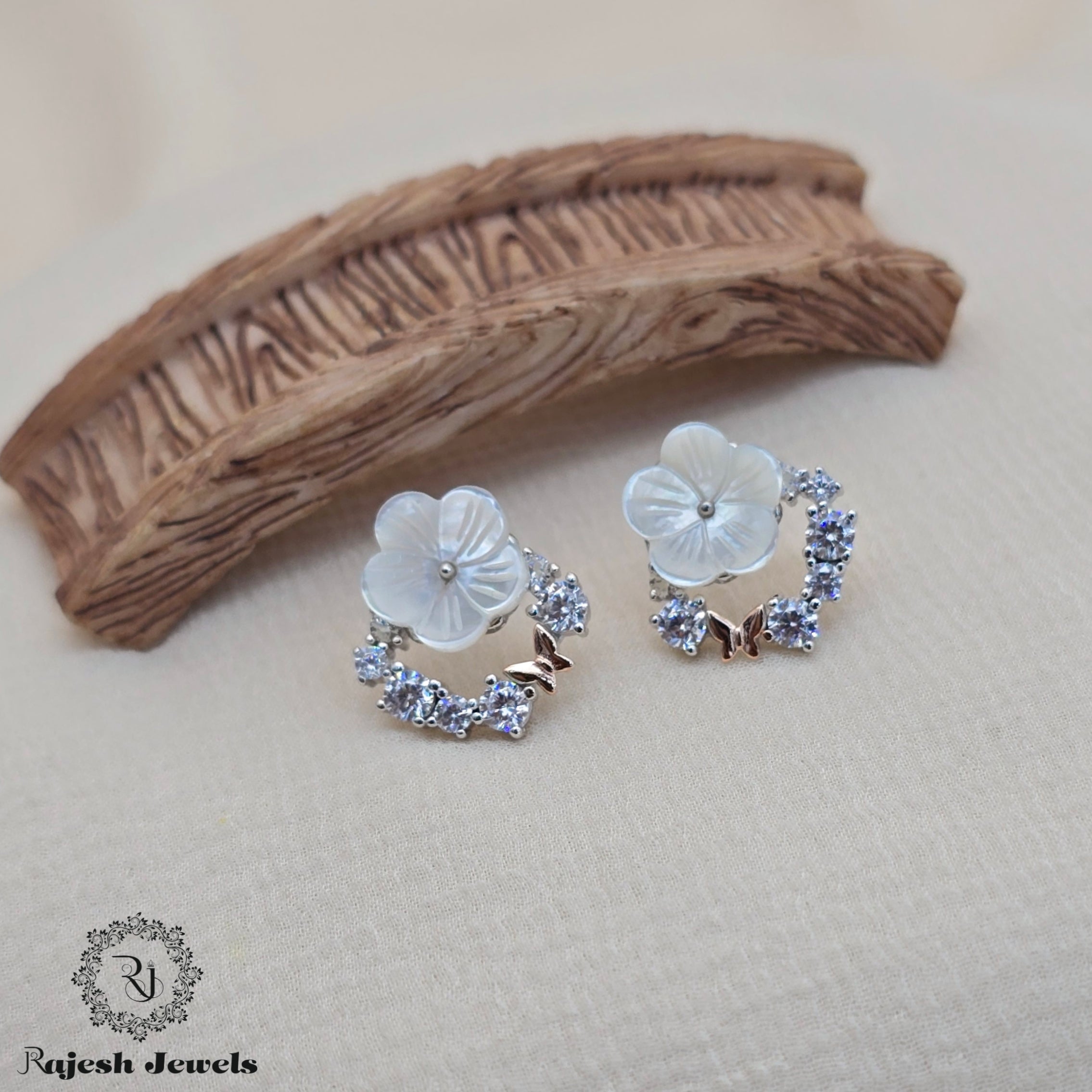 Appealing Floral Cz Earrings