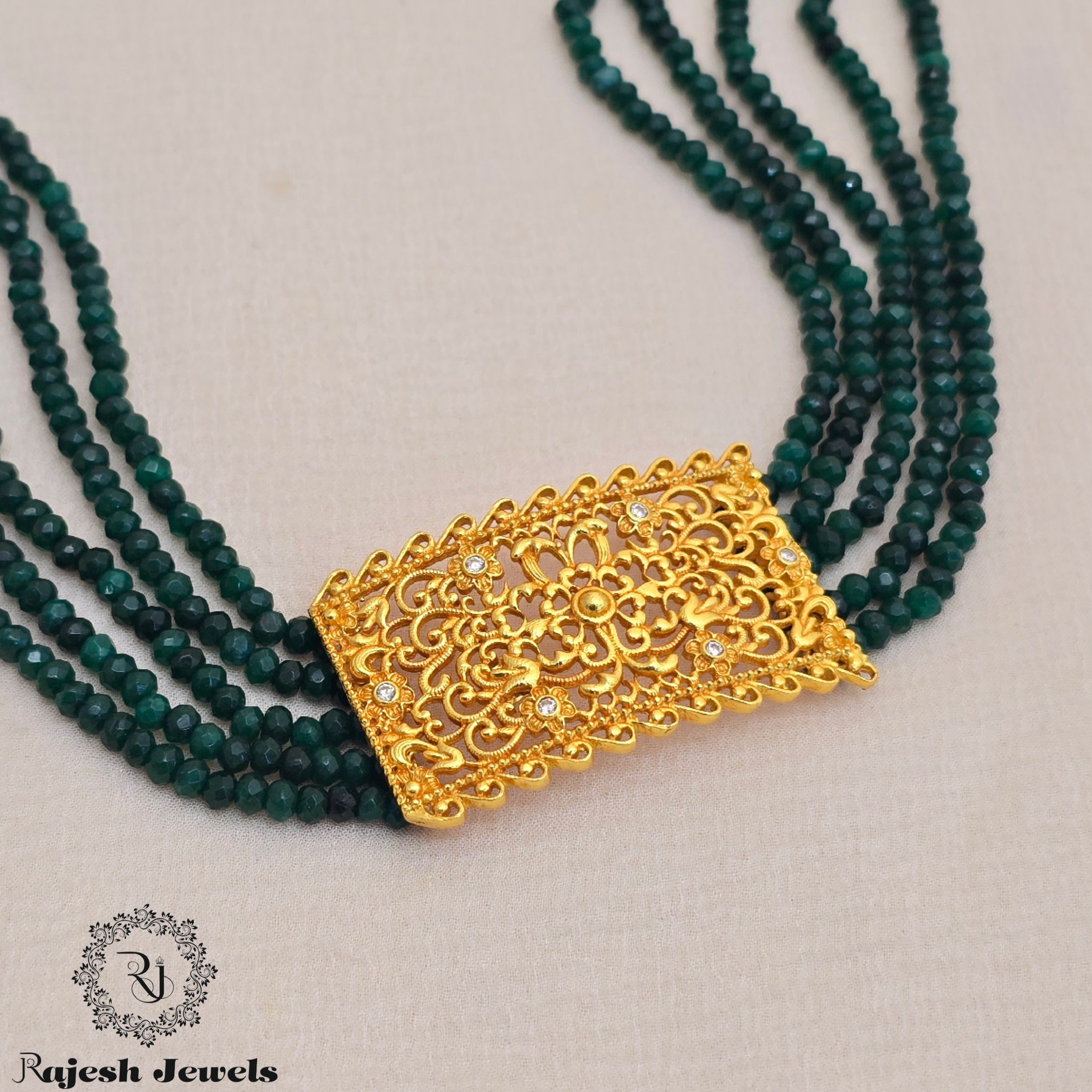 Overwhelmed Filigree Gold Plated Choker Neckpiece