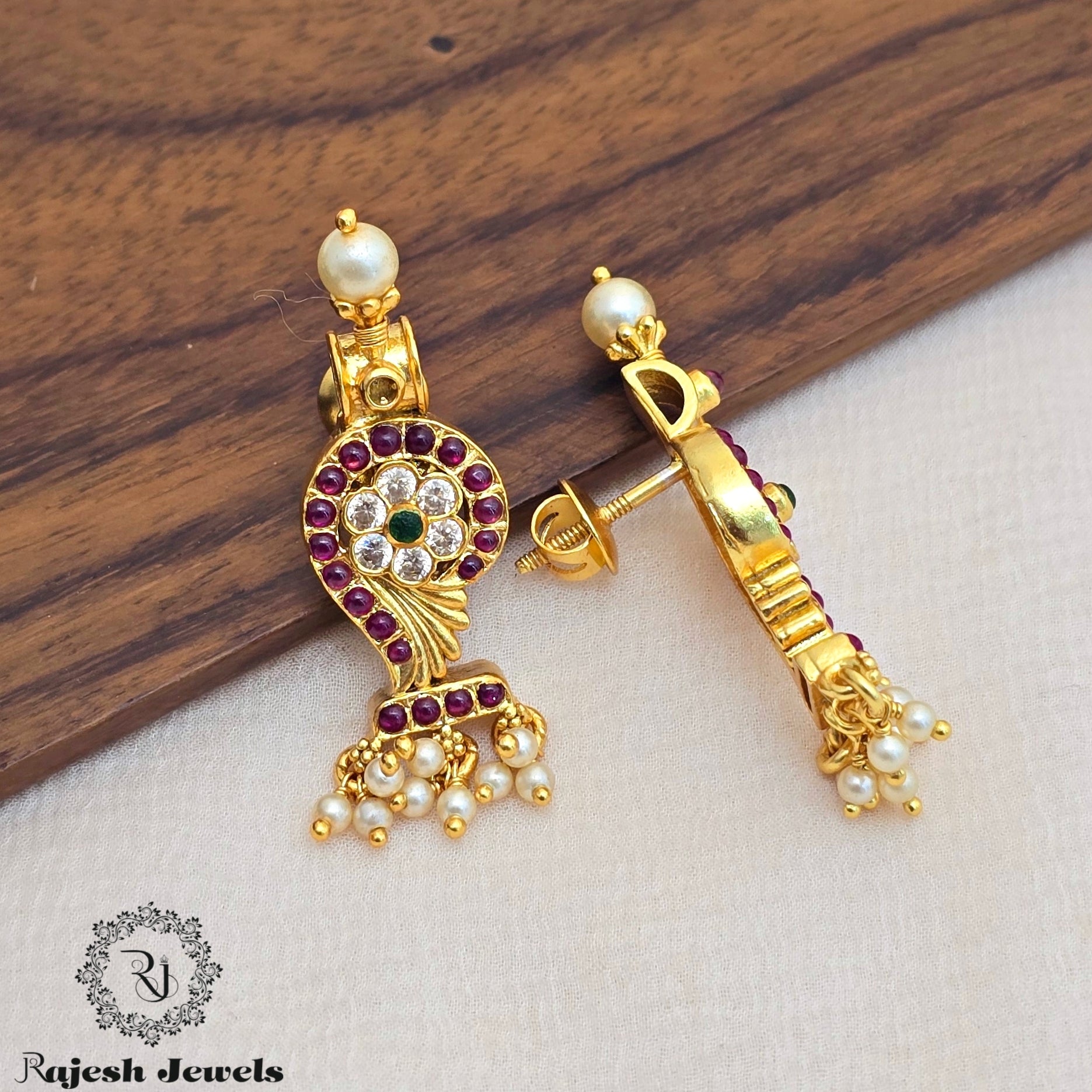 Fabulous Kemp Silver Gold Plated Earrings